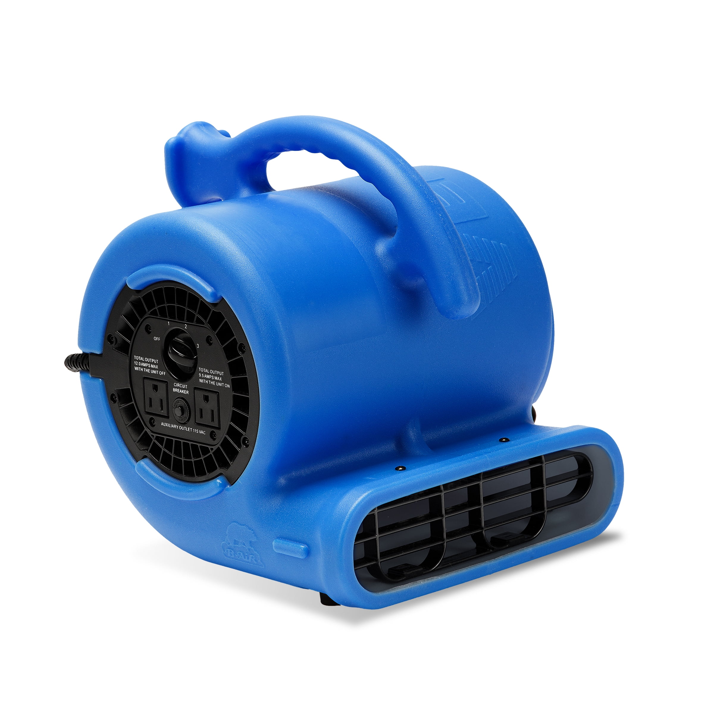 Picture of B-AIR VP-25 -BLUE 0.25 HP 900 CFM Multipurpose Compact Air Mover Carpet Dryer Floor Fan Home Retail Plumbing Water Damage Restoration, Blue
