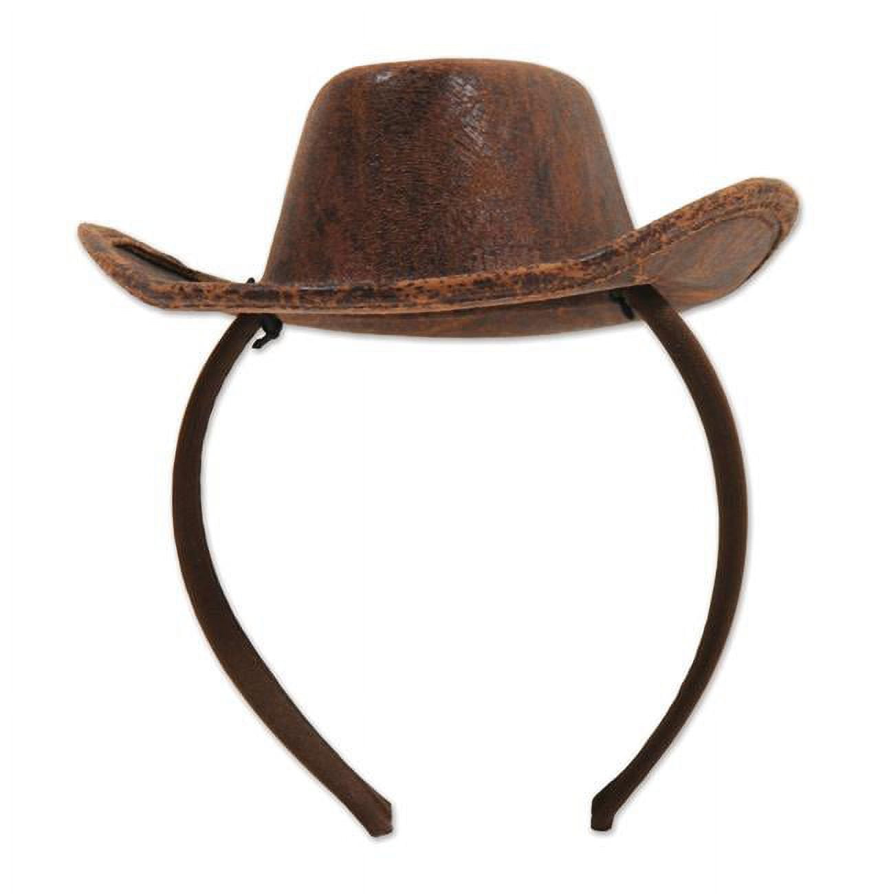 Picture of Beistle 53336 Cowboy Hat Headband&#44; Brown - Pack of 12