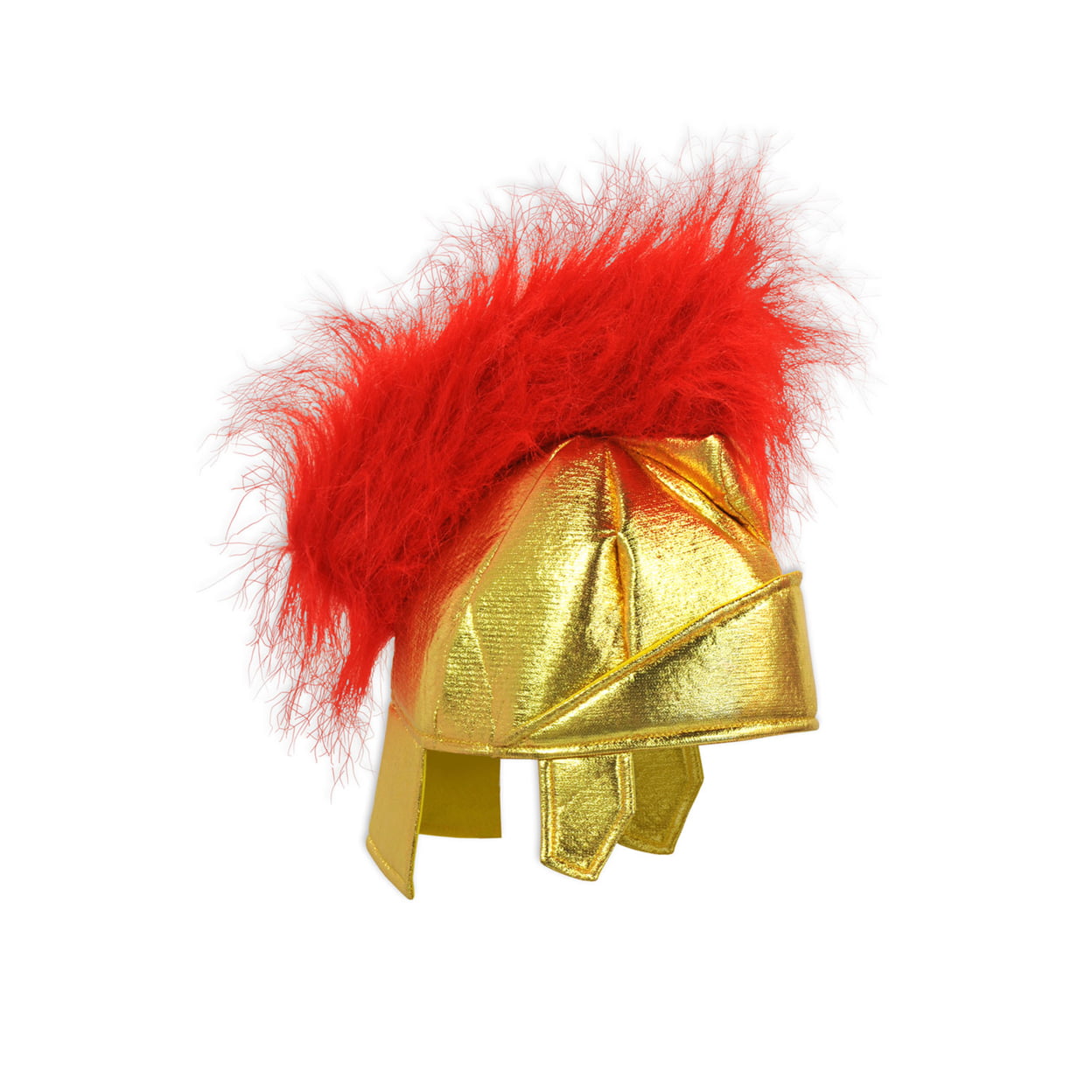 Picture of Beistle 59962 Fabric Roman Helmet&#44; Gold & Red - Pack of 6