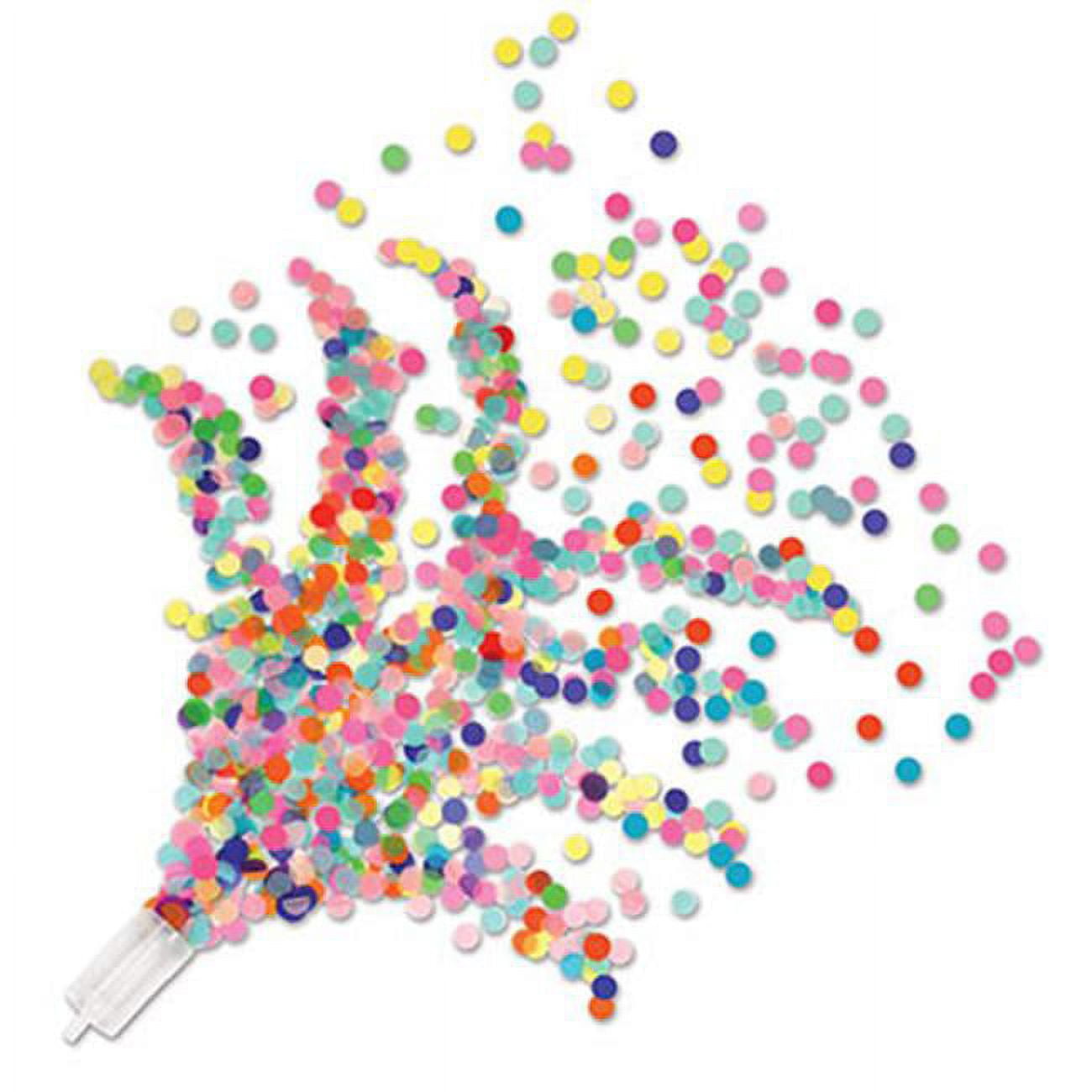 Picture of Beistle 59640-MC Push Up Confetti Poppers - Multicolor