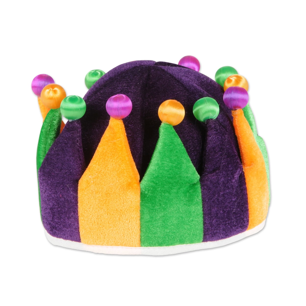 Picture of Beistle 60000 Plush Jester Crown - Pack of 6 - One Size Fits All
