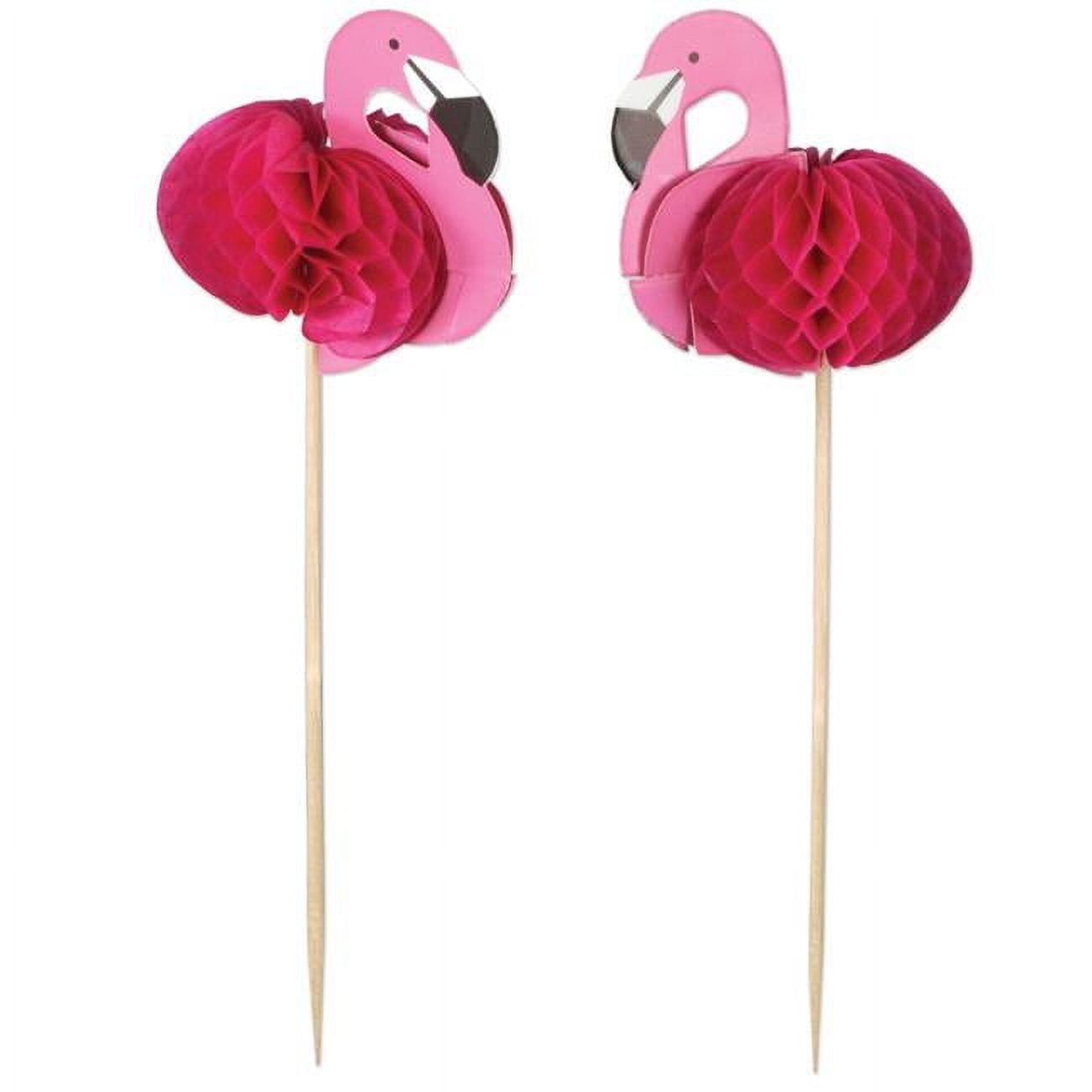 Picture of Beistle 60281 7 in. Flamingo Picks - Pack of 12