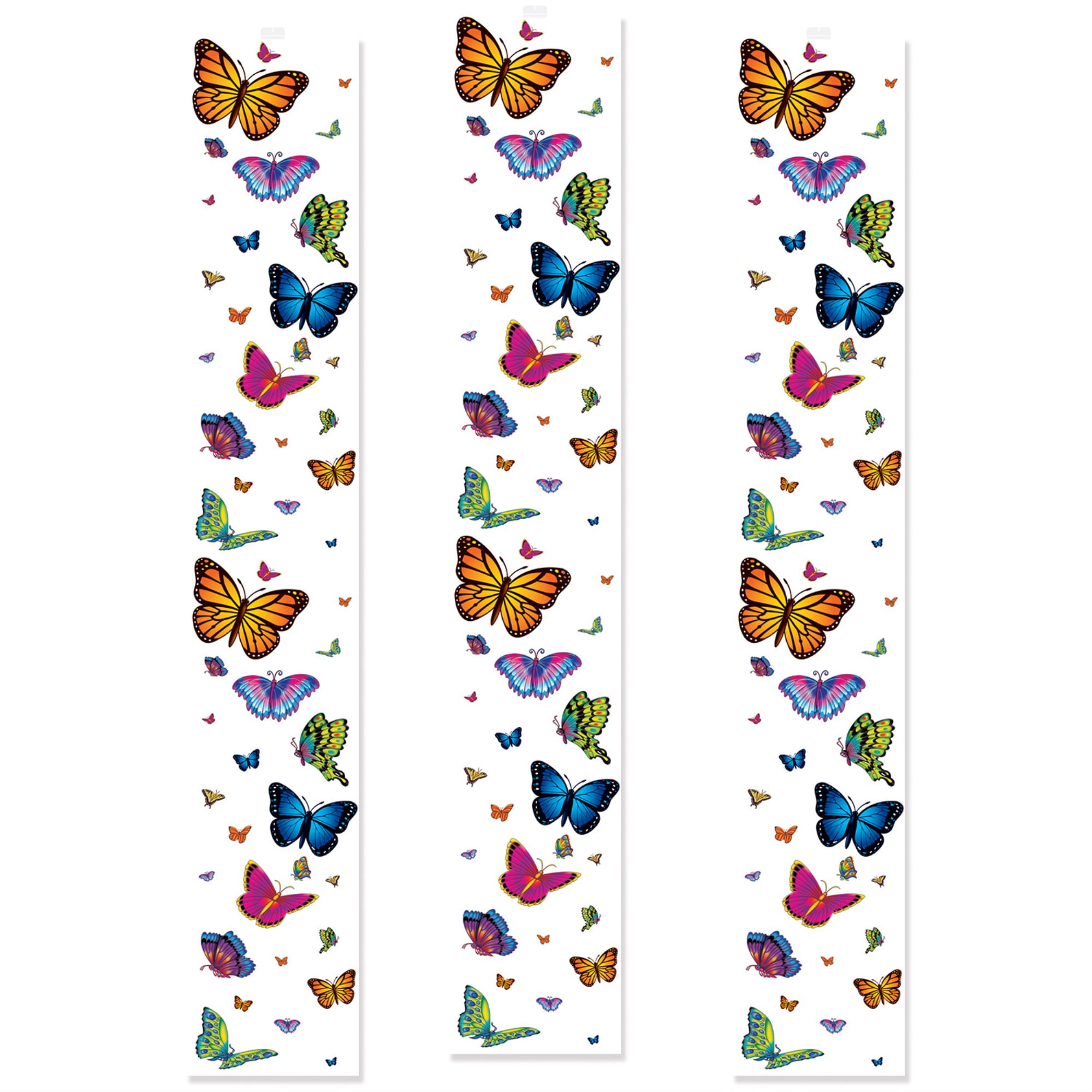 Picture of Beistle 54817 12 in. x 6 ft. Butterfly Party Panels - Pack of 12