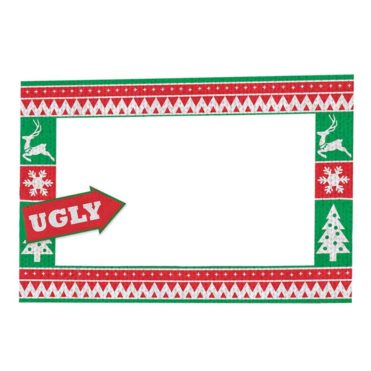 Picture of Beistle 20895 15.5 x 23.5 in. Ugly Sweater Photo Fun Frame - Pack of 12