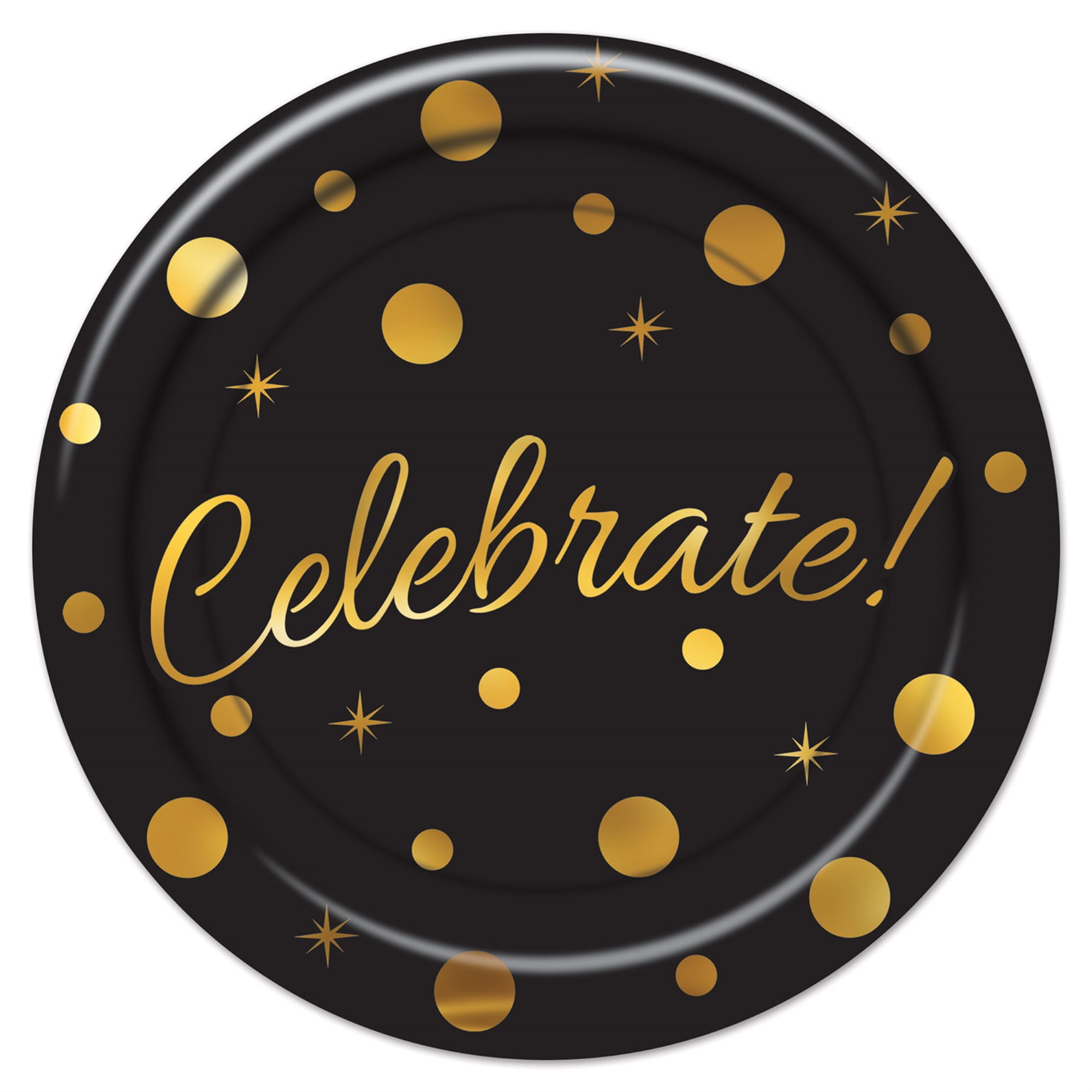 Picture of Beistle 53356 7 in. Celebrate Party Plates - Pack of 12