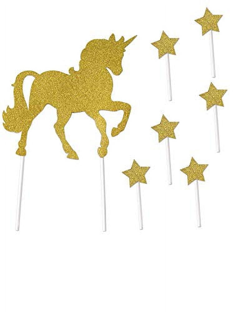 Picture of Beistle 54970 7.25 x 10.75 in. Unicorn Cake Topper - Pack of 12
