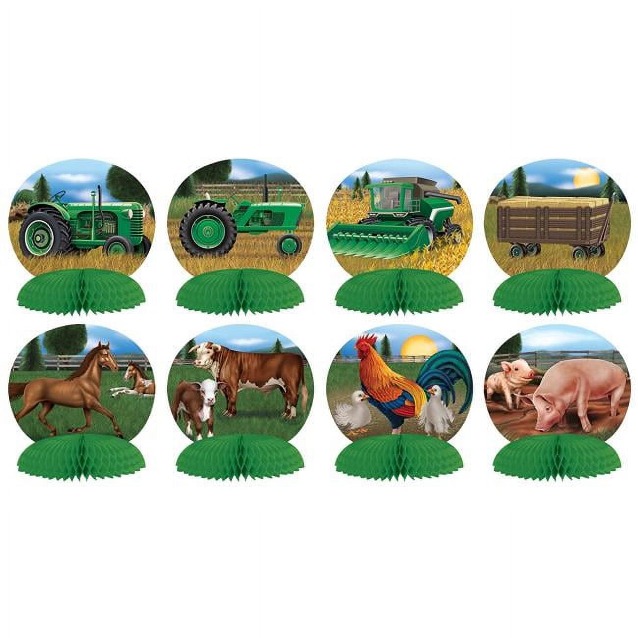Picture of Beistle 53408 4.5 in. Farm Mini Centerpieces - Pack of 12