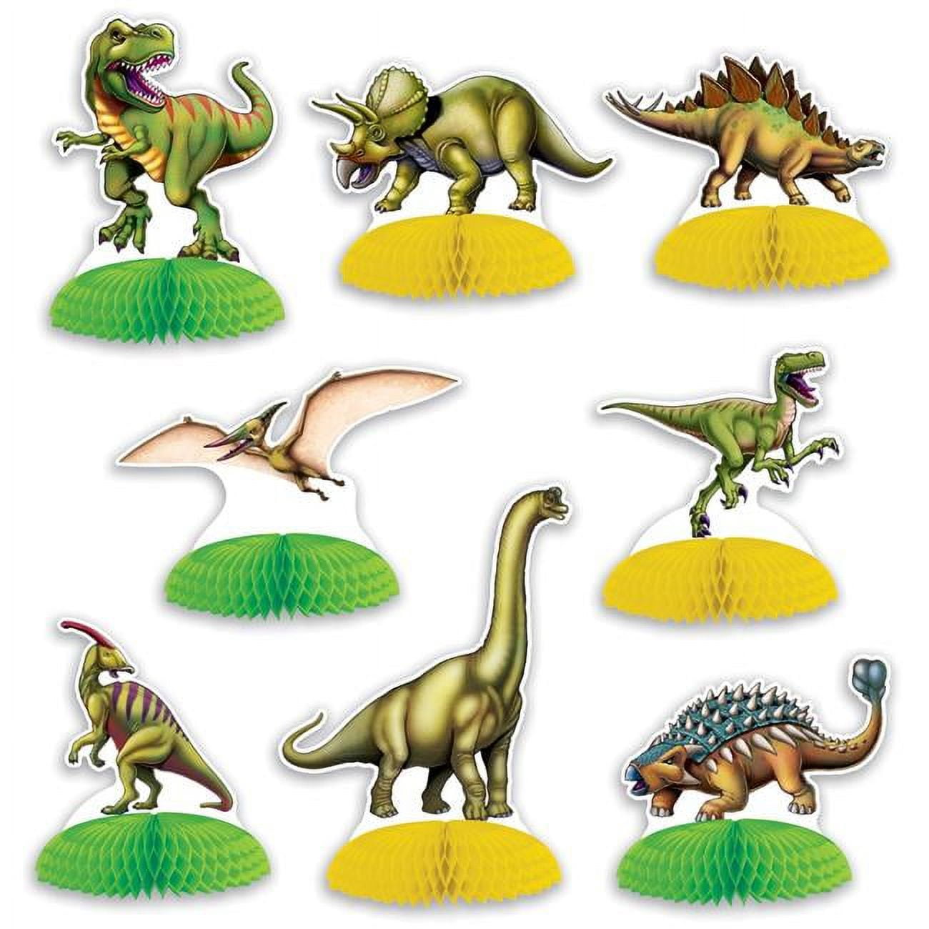 Picture of Beistle 59643 4 to 6.25 in. Dinosaur Mini Centerpieces - Pack of 12
