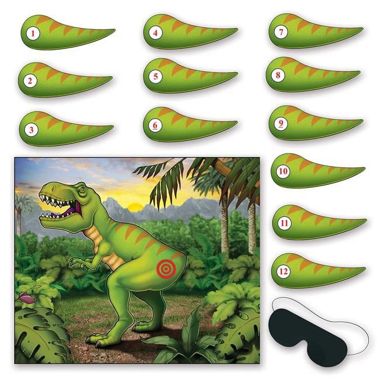 Picture of Beistle 60856 18 x 21.5 in. Pin the Tail On the Dinosaur Game - Pack of 24