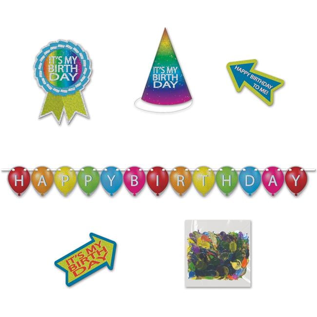 Picture of Beistle 58081 Birthday Desktop Party Pack Kit - Pack of 6
