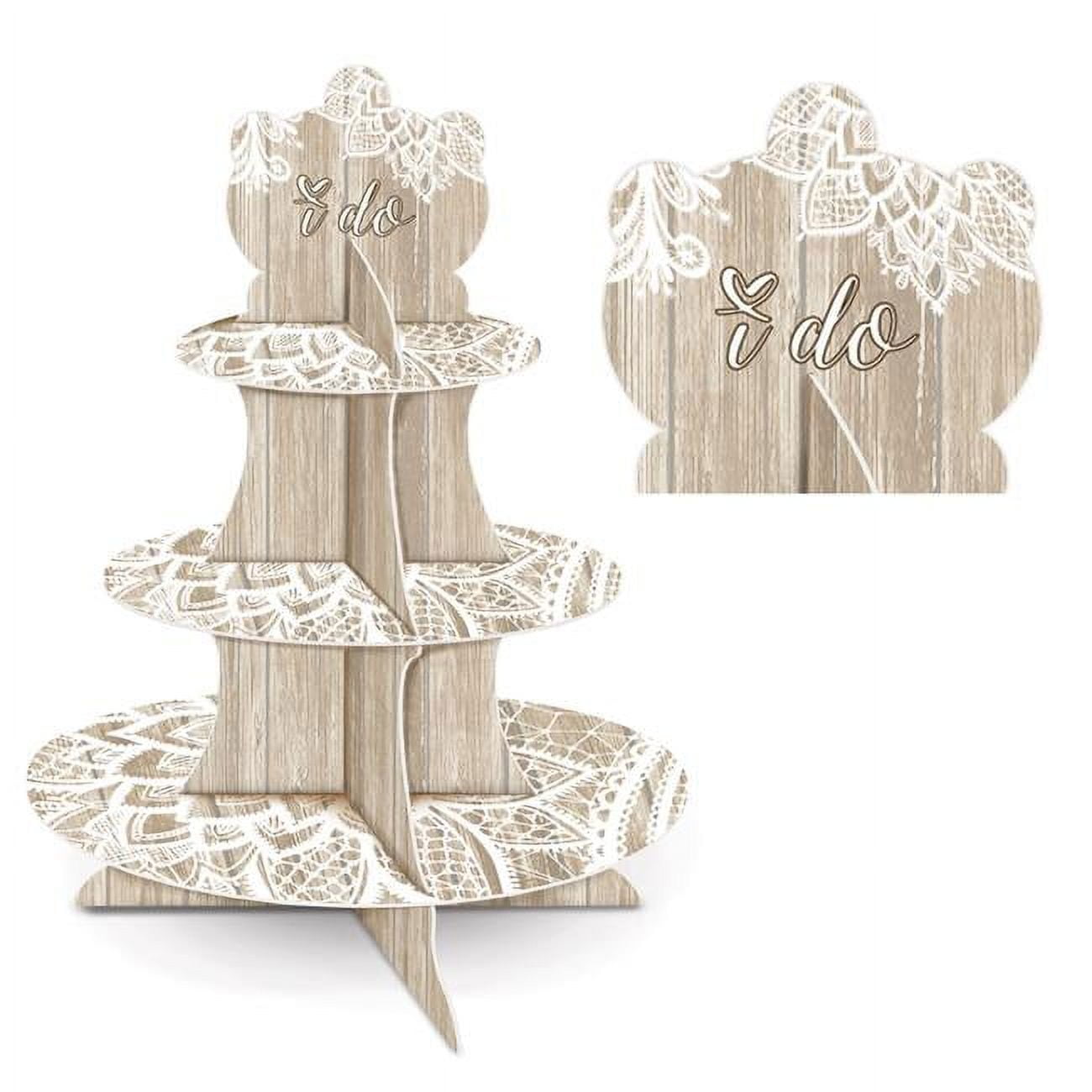 Picture of Beistle 59340 16 in. Wedding Cupcake Stand - Pack of 12