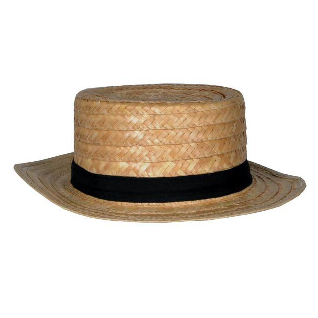 Picture of Beistle 60658 Straw Skimmer Hat - Pack of 12 - One Size Fits All