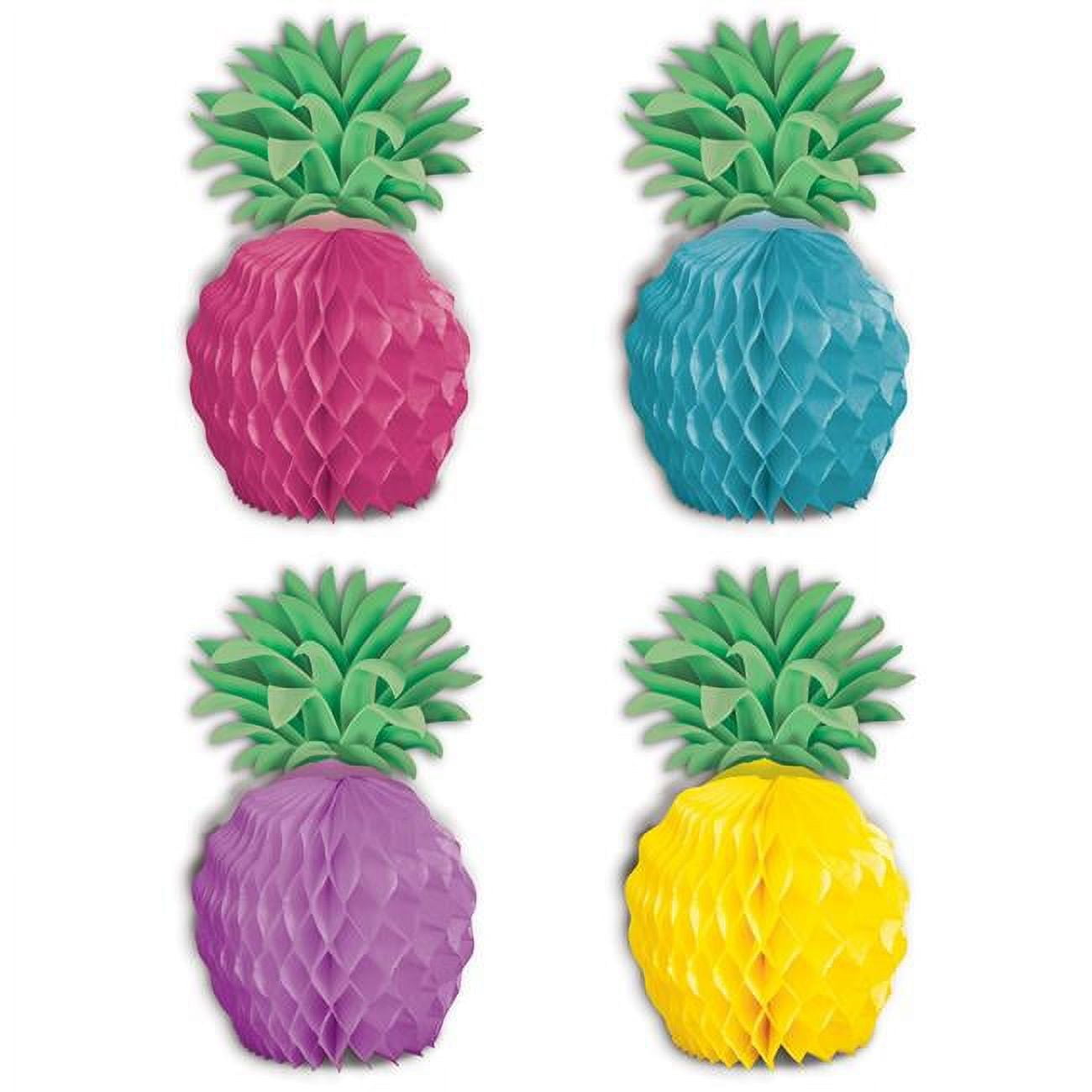 Picture of Beistle 53449 5.25 in. Pineapple Mini Centerpieces - Pack of 12