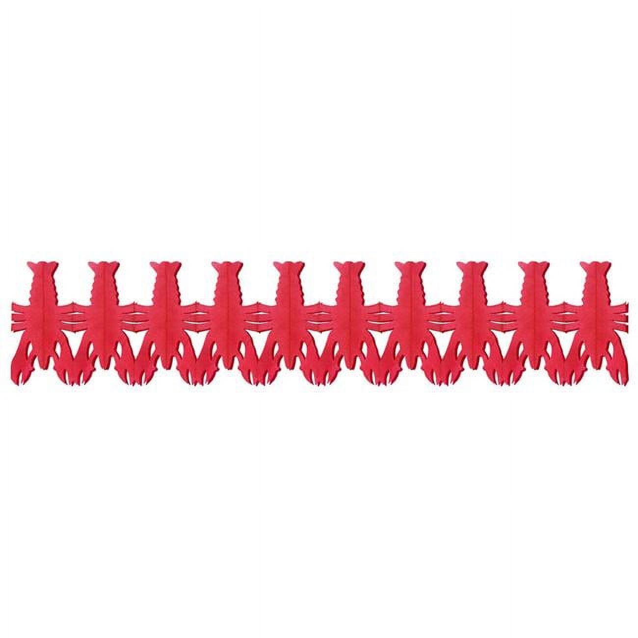 Picture of Beistle 53451 9 in. x 14 ft. Crawfish Garland - Pack of 12