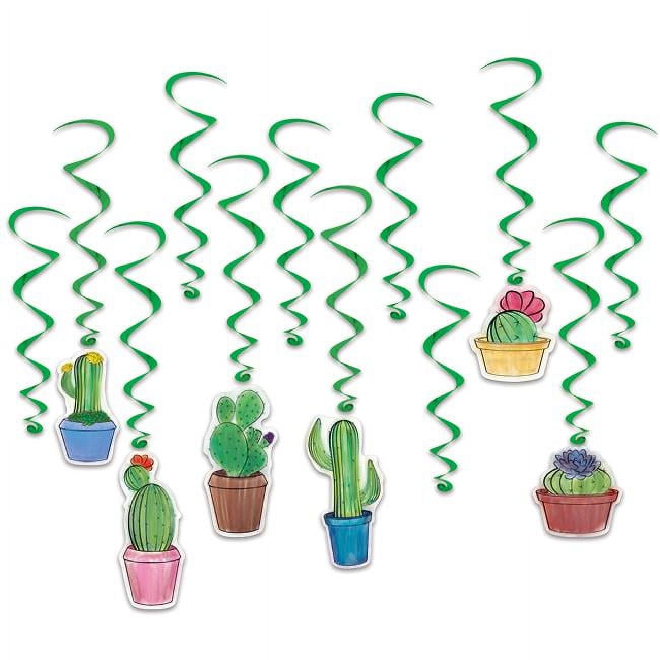 Picture of Beistle 53484 17.5 to 33.5 in. Cactus Whirls - Pack of 6