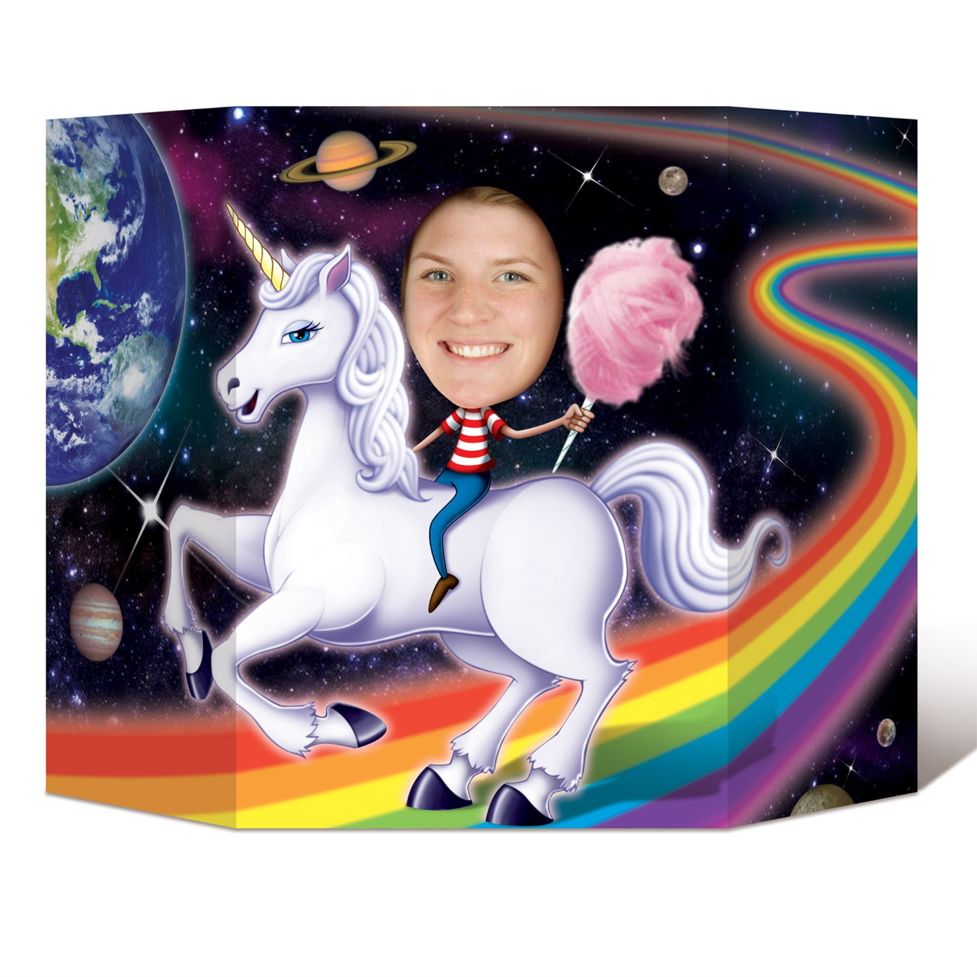 Picture of Beistle 53486 3 ft. 1 in. x 25 in. Unicorn Photo Prop - Pack of 6