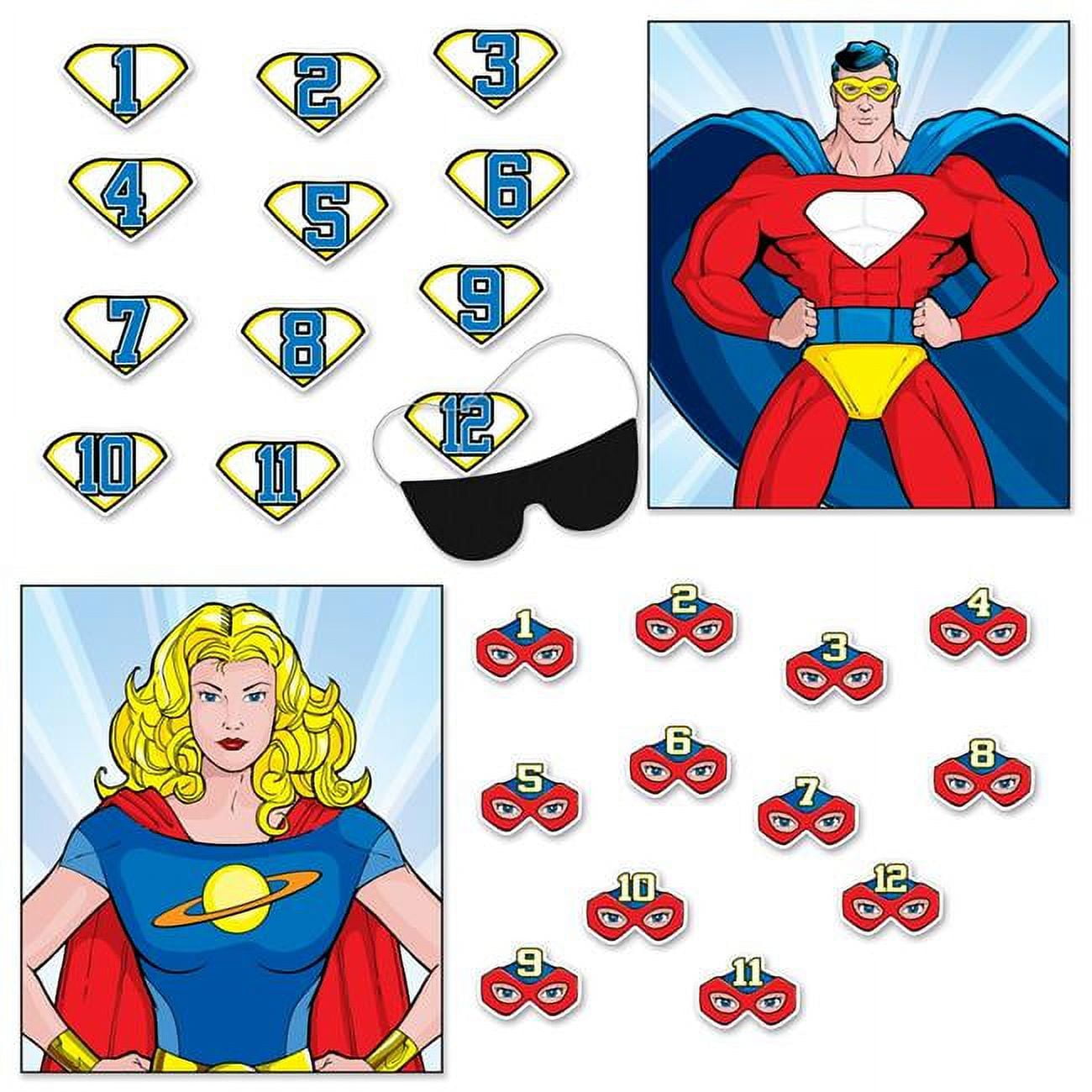 Picture of Beistle 60671 19.25 x 16.75 in. Hero Party Games - Pack of 24