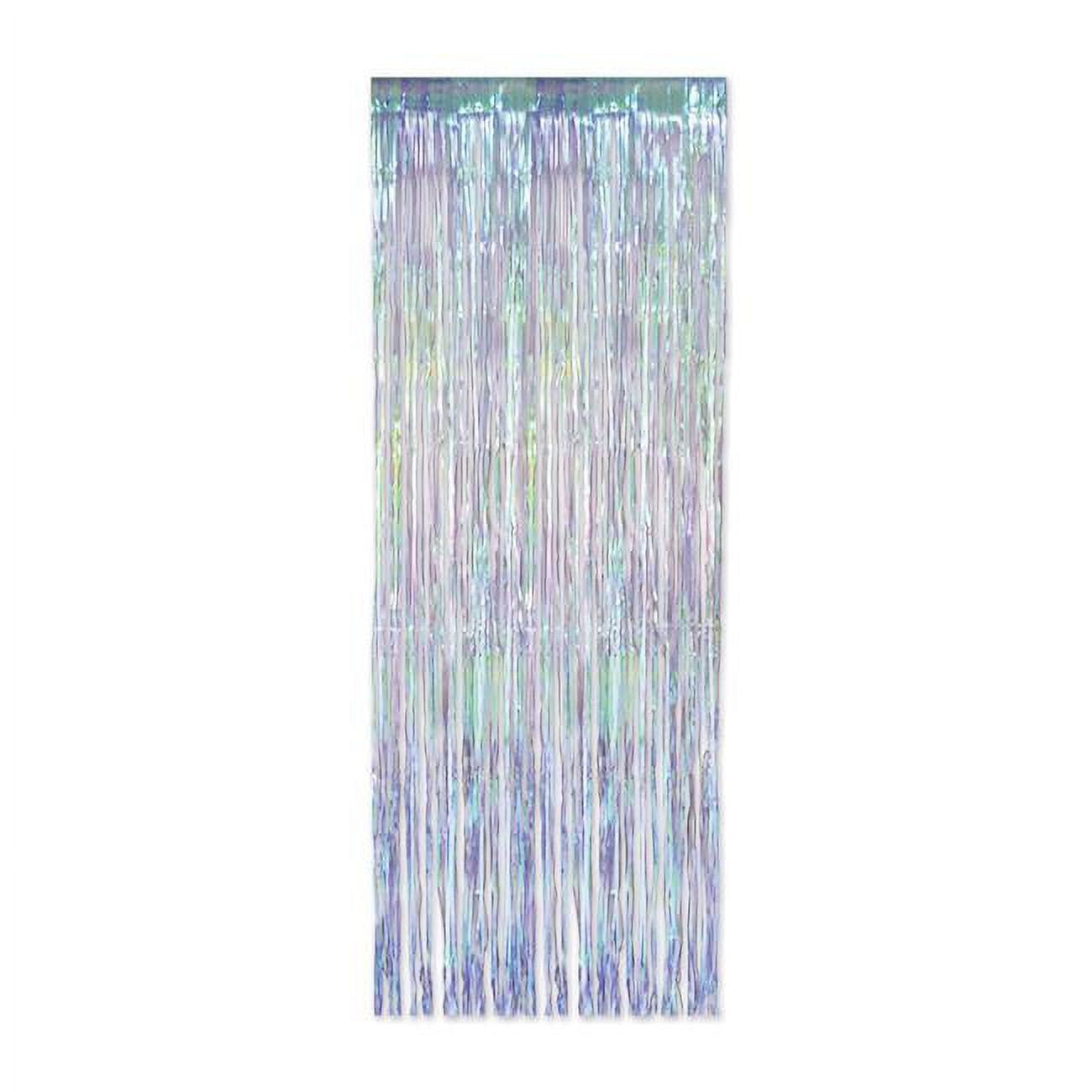 Picture of Beistle 53528 8 x 3 ft. 1-Ply Iridescent Fringe Curtain - Pack of 6