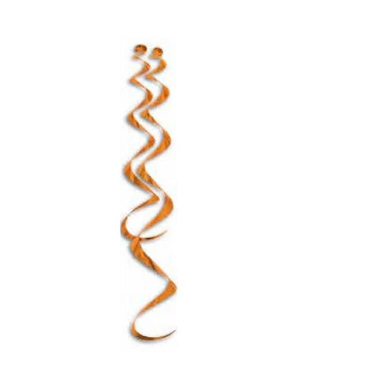 Picture of Beistle 53505-O 8 to 17.5 in. & 4 to 25 in. Metallic Whirls&#44; Orange - Pack of 6
