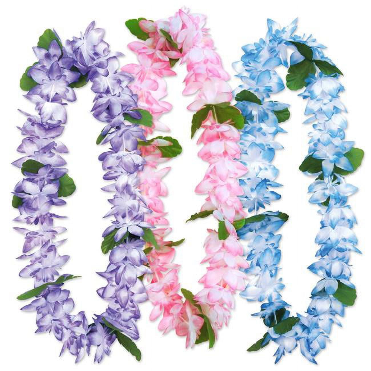Picture of Beistle 60975 38 in. Island Floral Leis, Assorted Color - Pack of 6