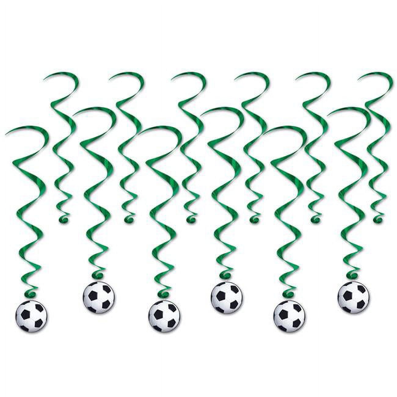 Picture of Beistle 53615 17.5 x 34 in. Soccer Ball Whirls Hanging Party Decoration