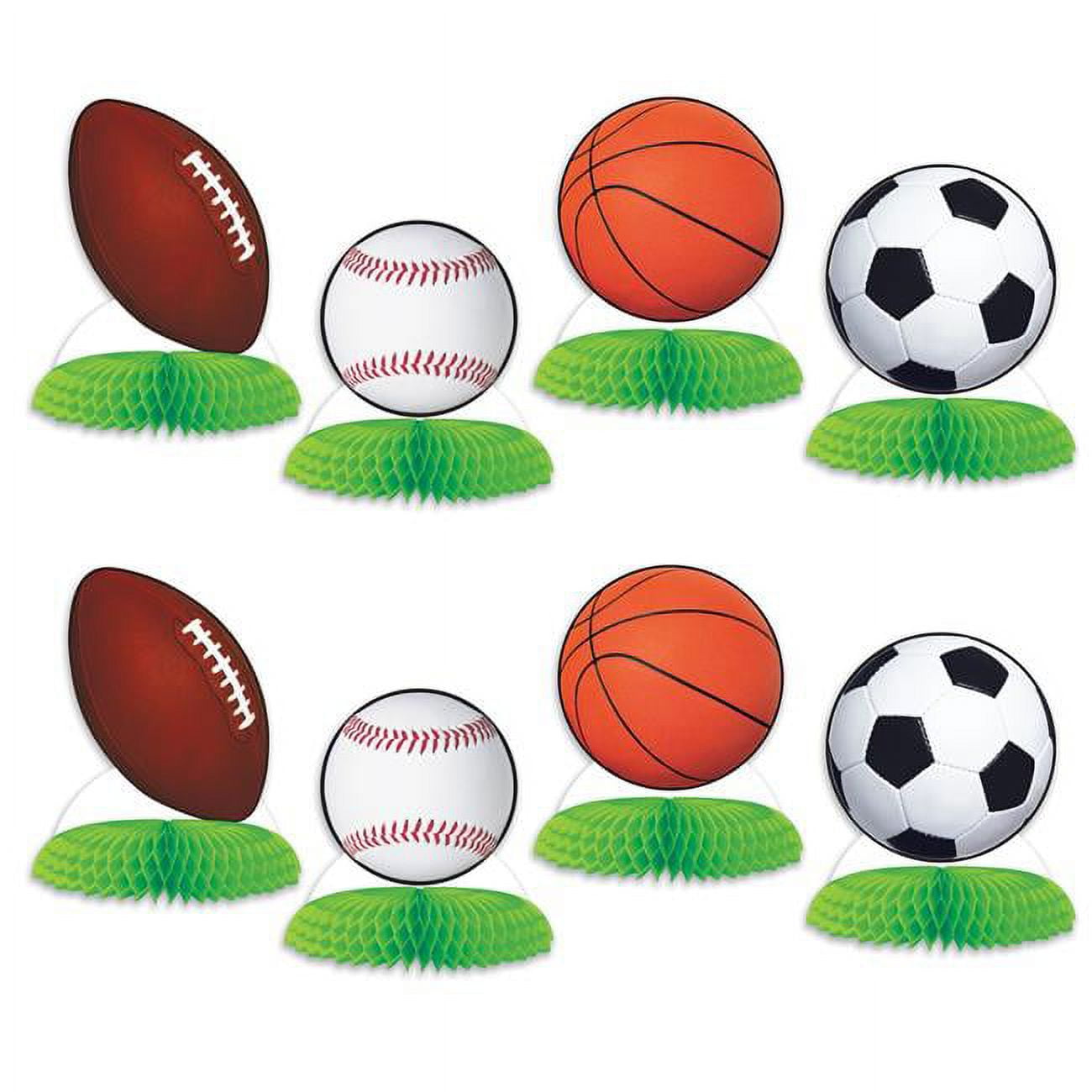Picture of Beistle 53665 Sports Ball Mini Centerpieces