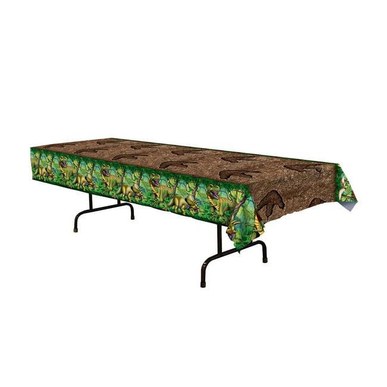 Picture of Beistle 53654 54 x 108 in. Dinosaur Tablecover