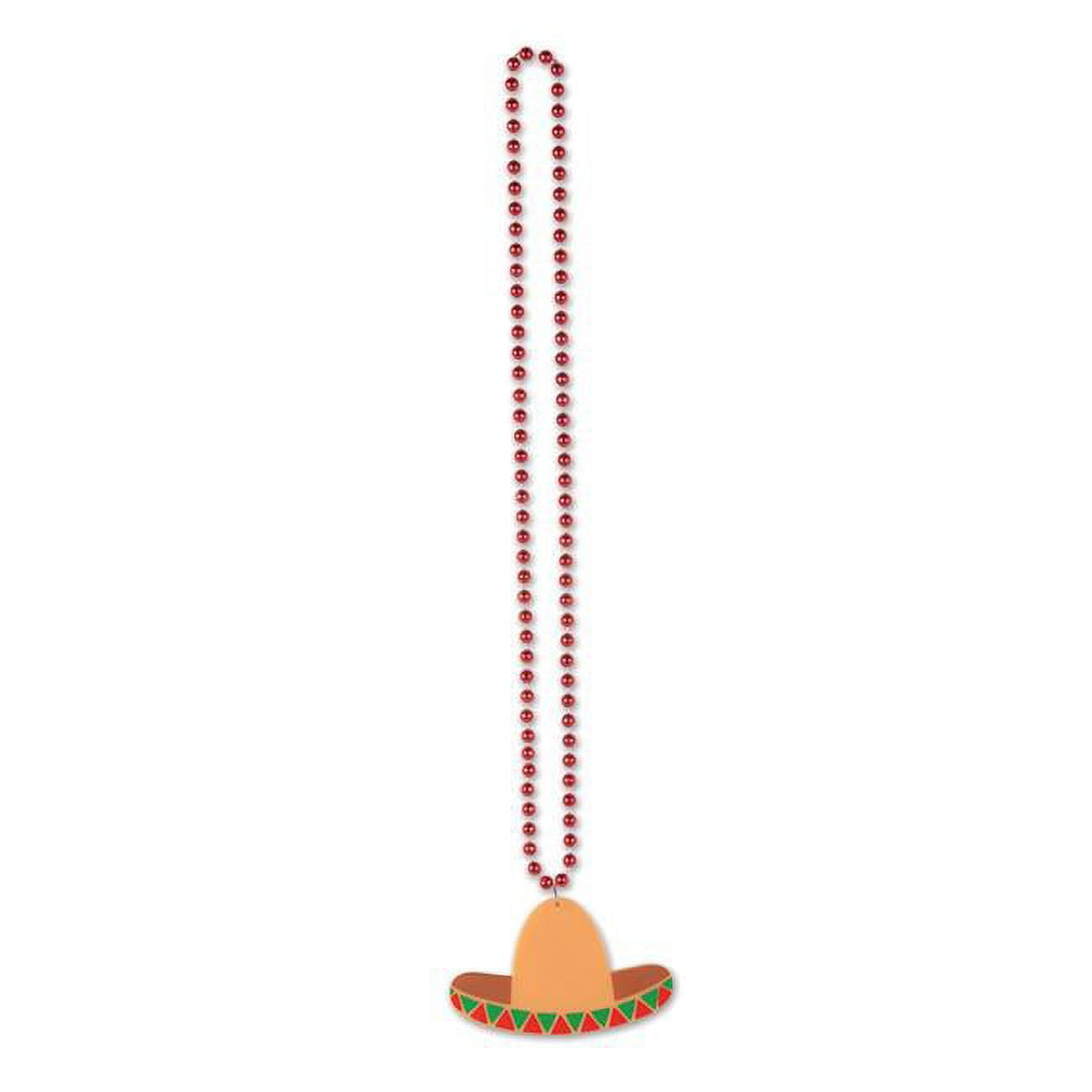 Picture of Beistle 53603 Beads with Sombrero Medallion