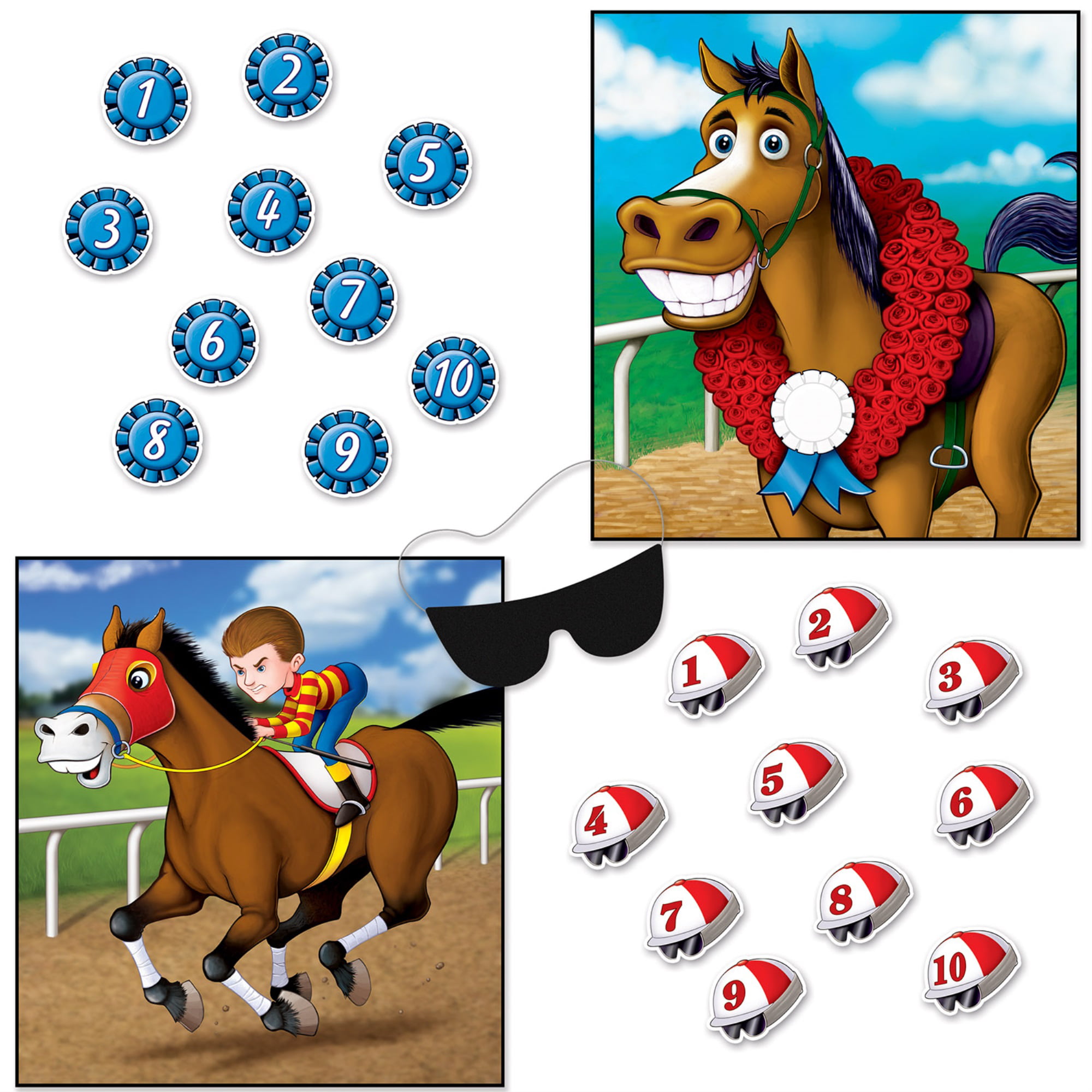 Picture of Beistle 60974 Horse Racing Party Games