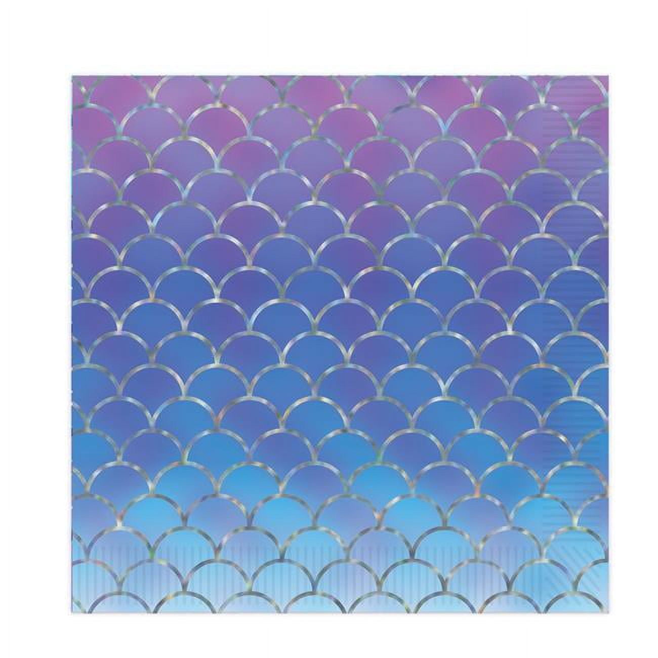Picture of Beistle 53729 Mermaid Scales Luncheon Napkins
