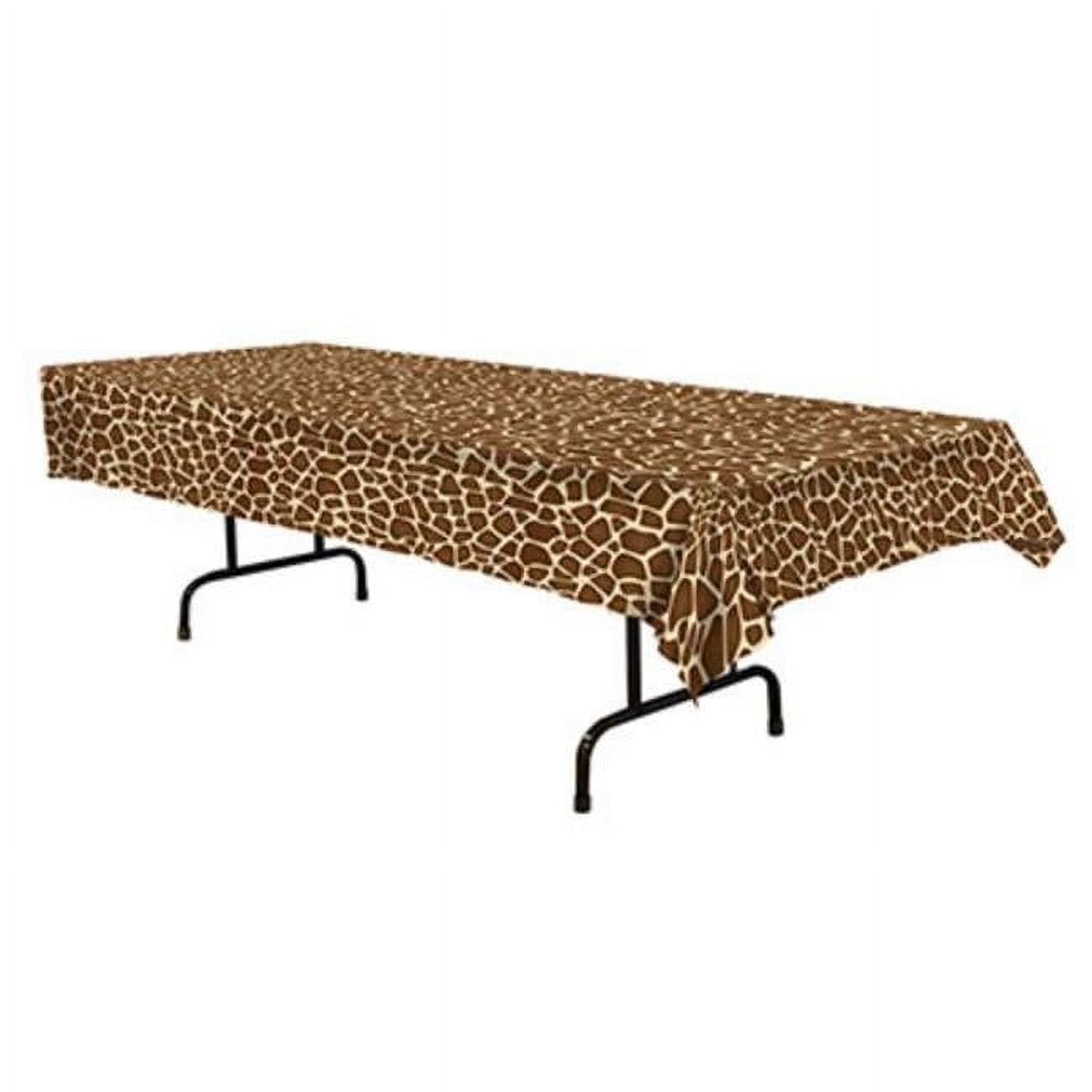 Picture of Beistle 53775 Giraffe Print Tablecover - Pack of 12