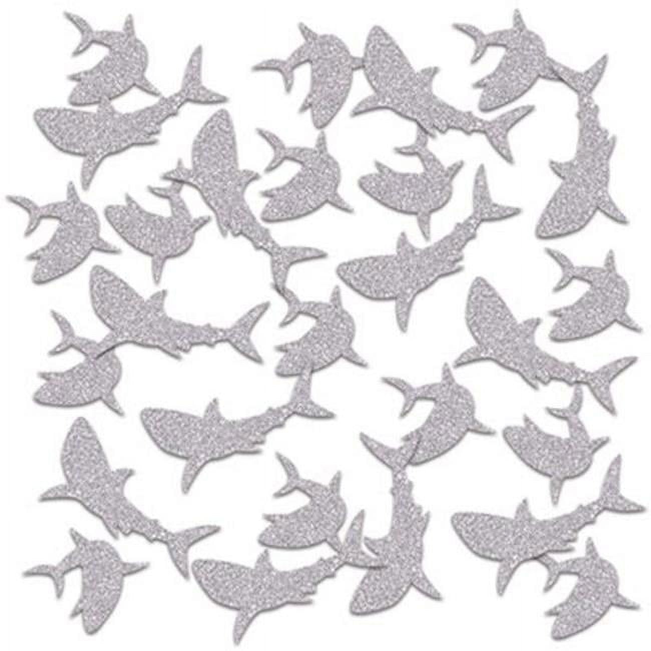Picture of Beistle 53779 Shark Deluxe Sparkle Confetti - Pack of 12