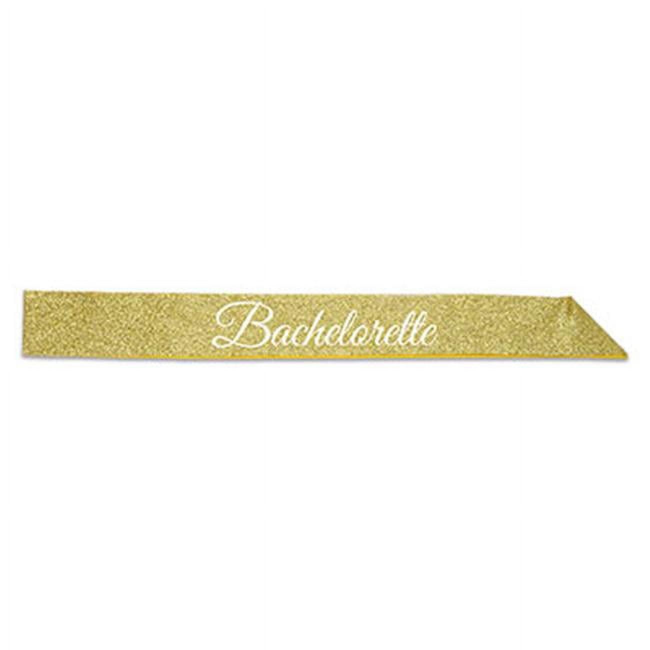 Picture of Beistle 66022 32.5 x 3.5 in. Bachelorette Glittered Sash - Pack of 6