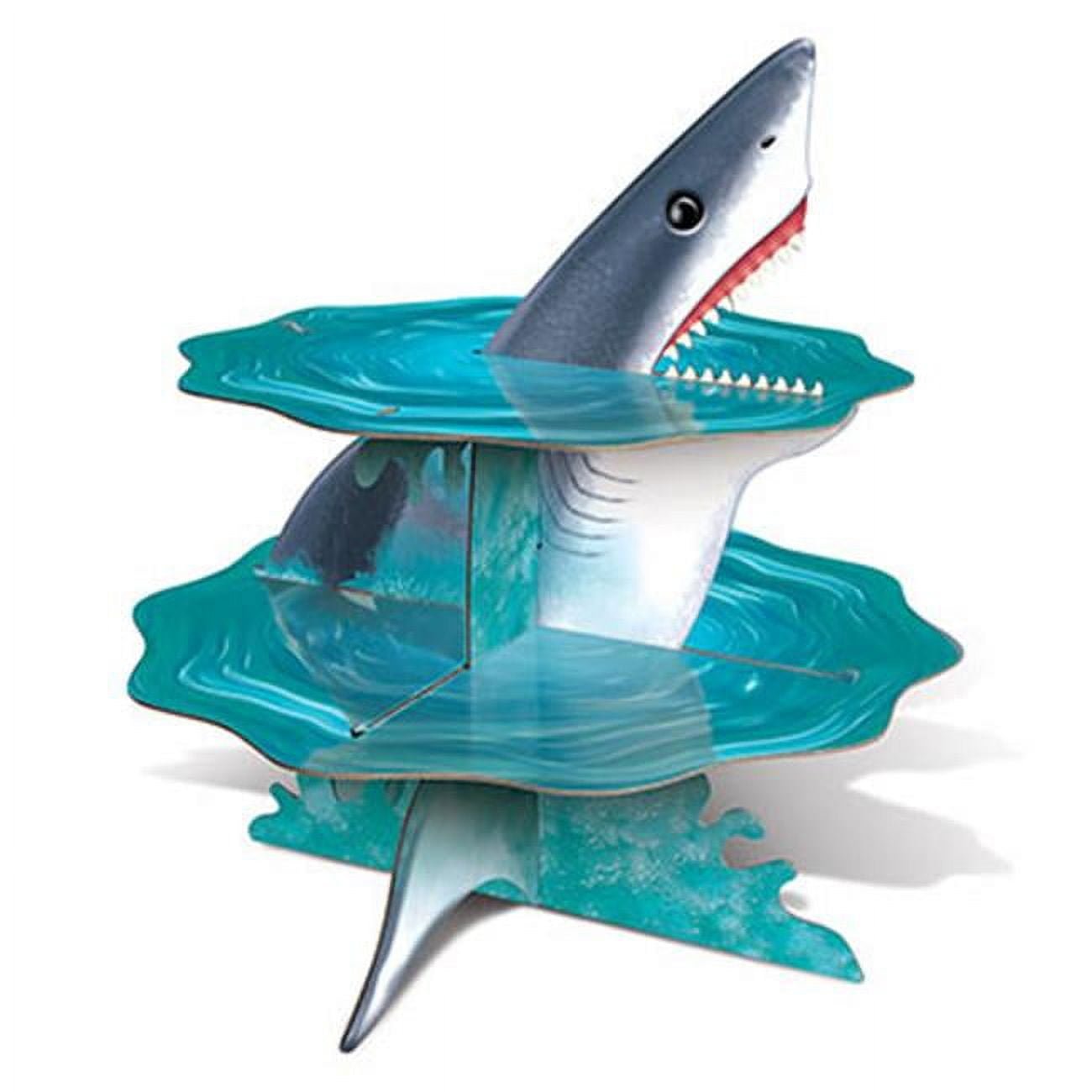Picture of Beistle 53810 Shark Cupcake Stand - Pack of 12