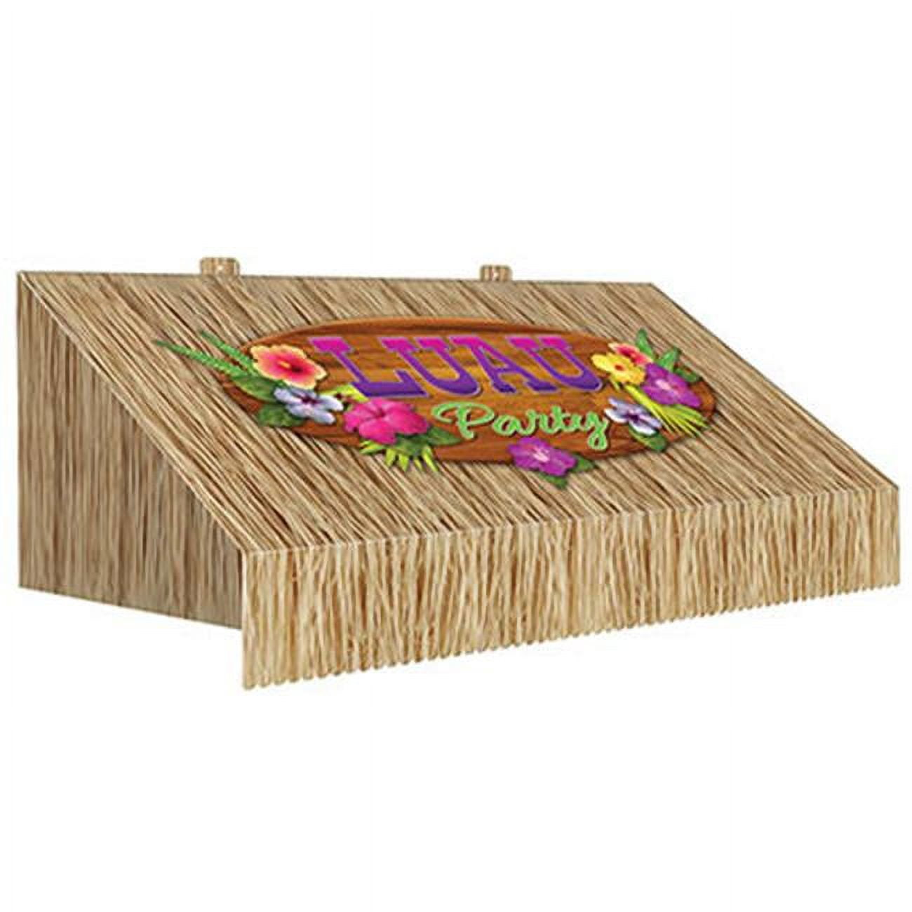 Picture of Beistle 53738 24.75 x 8.75 in. 3-D Tiki Bar Awning Wall Decoration - Pack of 6