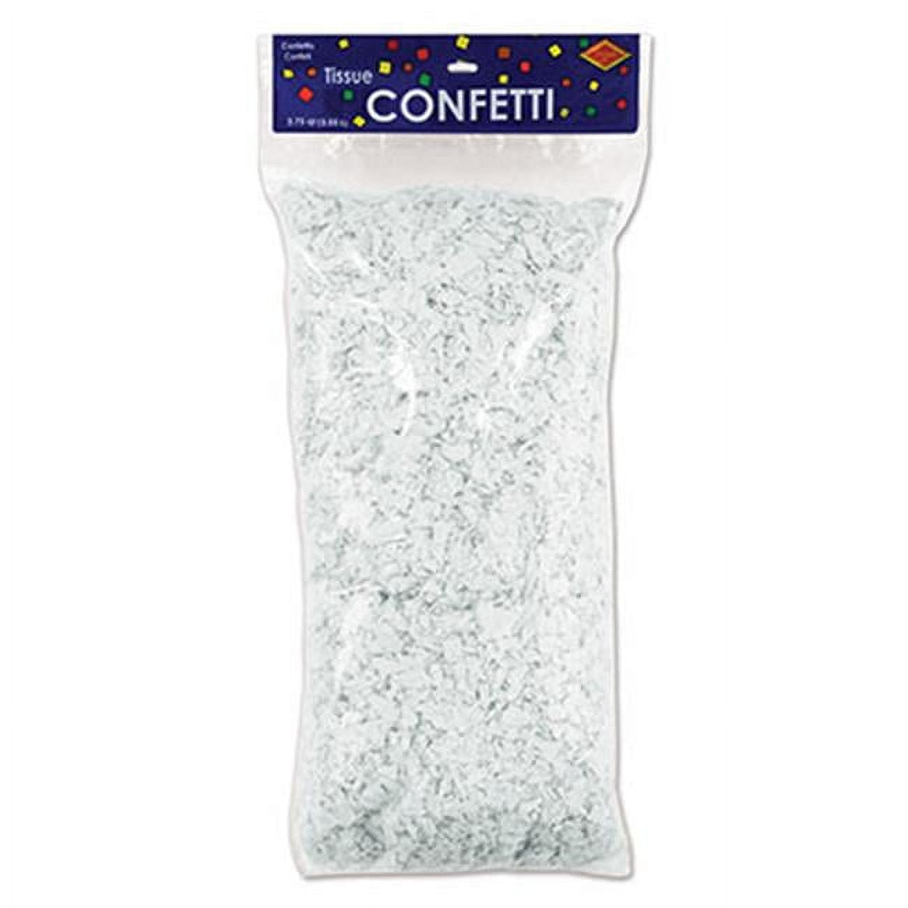 Picture of Beistle 59971-W Tissue Confetti, White - Pack of 6