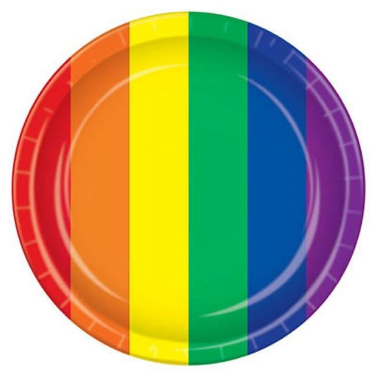 Picture of Beistle 53805 Rainbow Plates - Pack of 12
