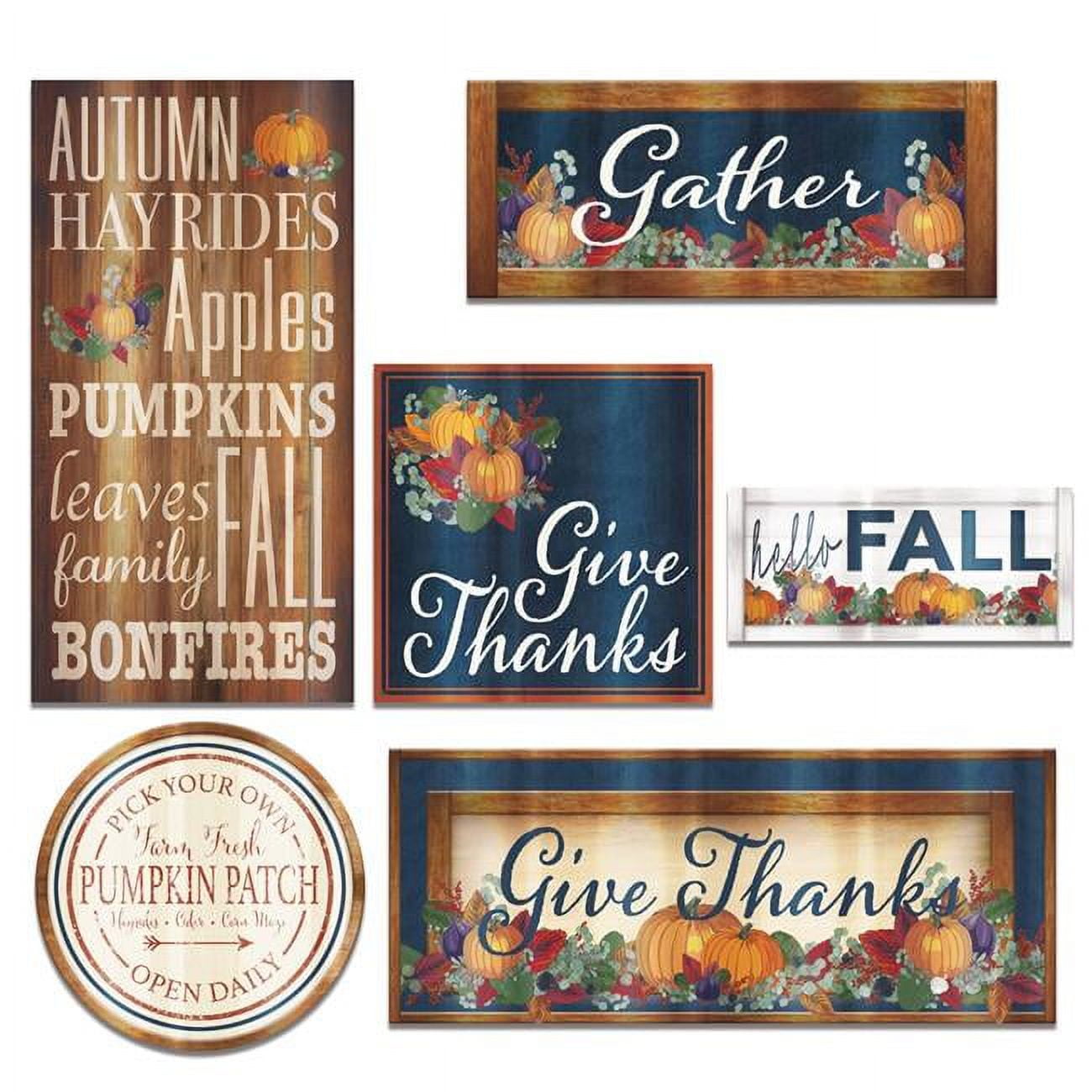 Picture of Beistle 99139 Foil Fall Thanksgiving Cutout