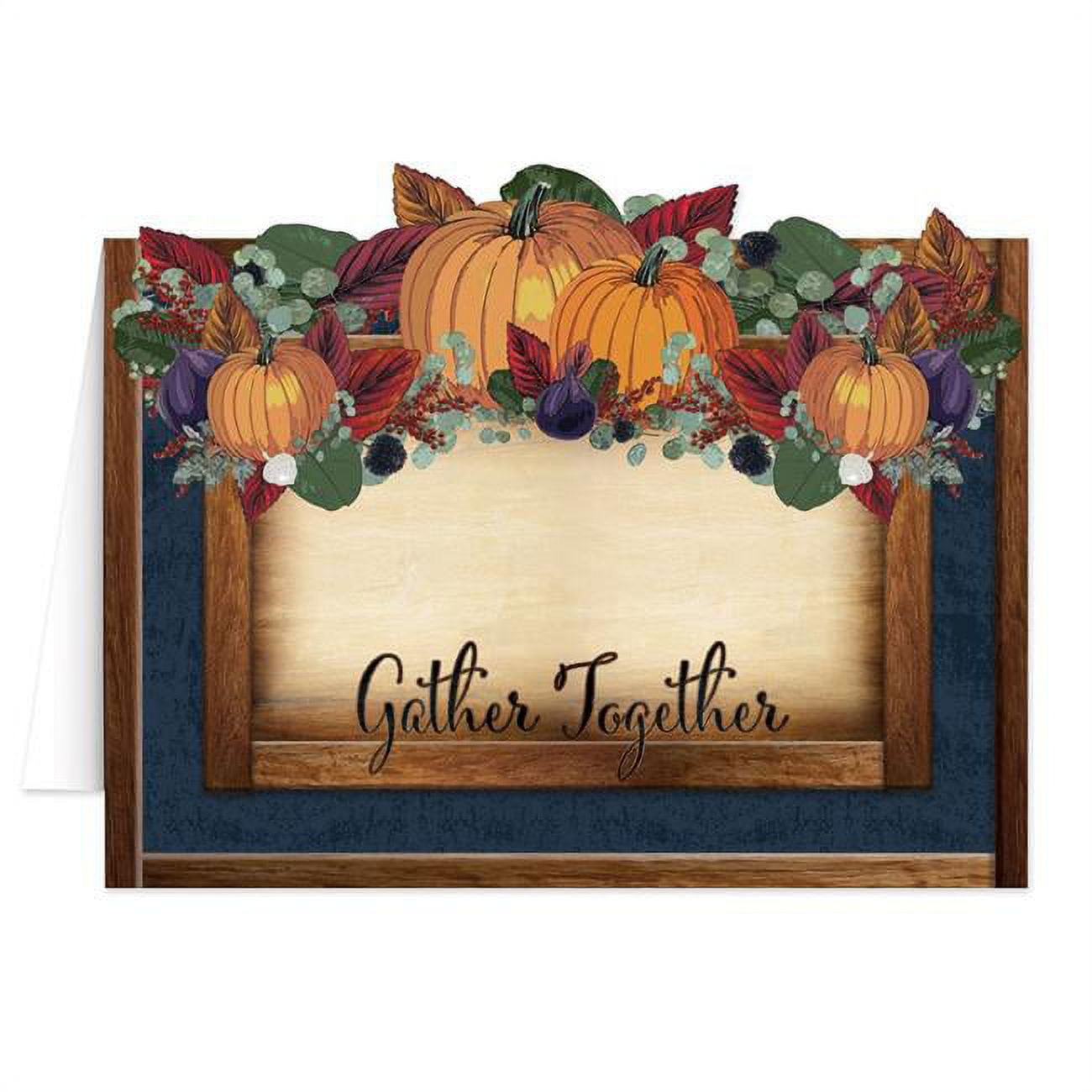 Picture of Beistle 99157 Fall Thanksgiving Table Card
