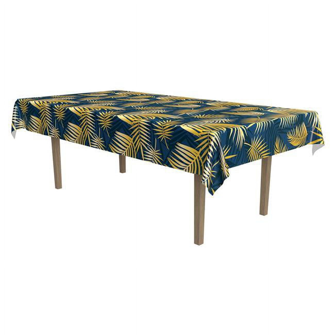 Picture of Beistle 53839 Palm Leaf Plastic Tablecover
