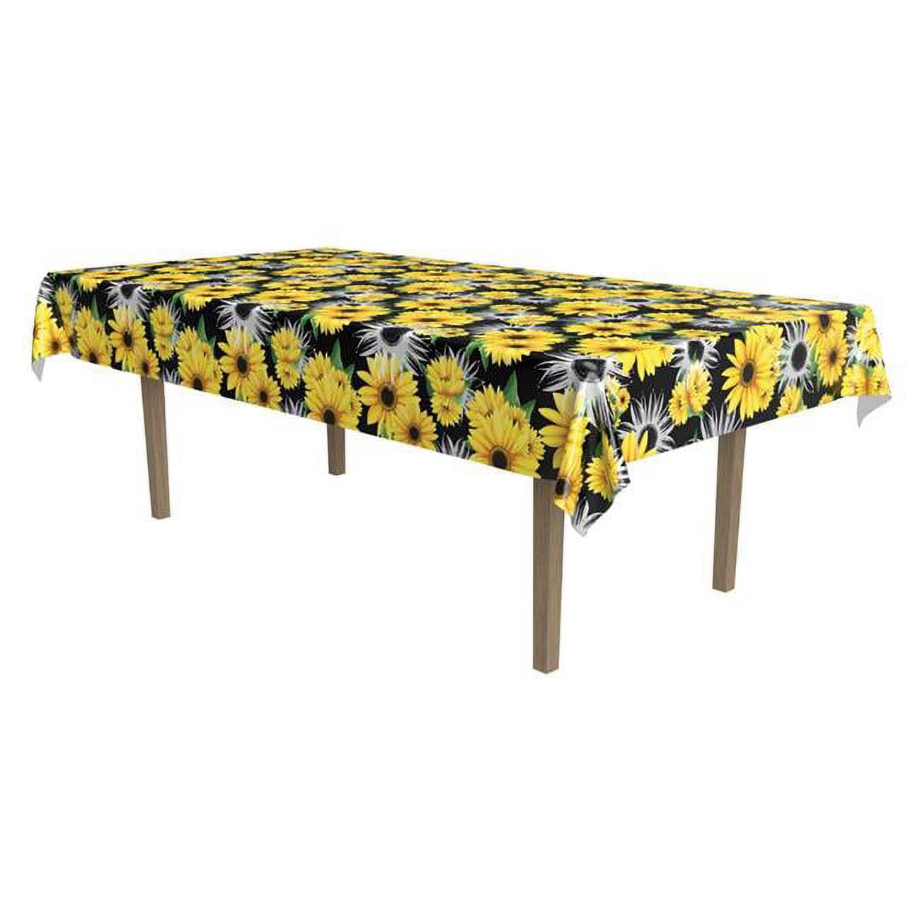Picture of Beistle 53801 Sunflower Plastic Tablecover