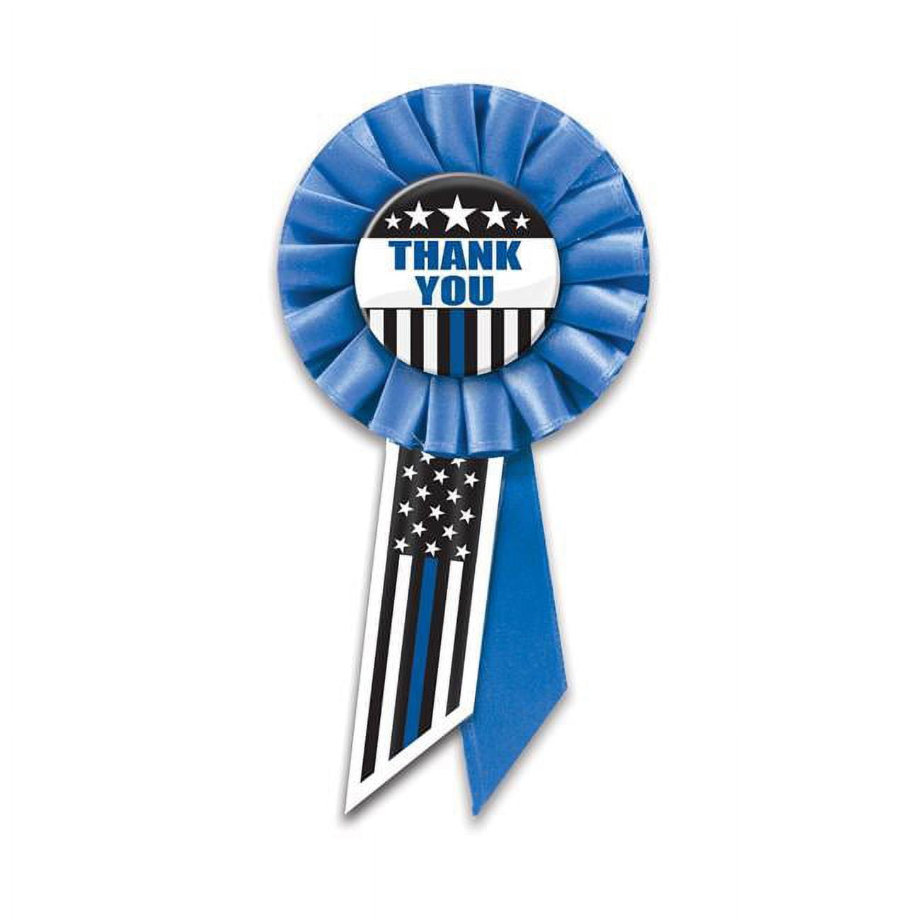 Picture of Beistle RS522 3.25 x 6.5 in. Thank You Law Enforcement Rosette