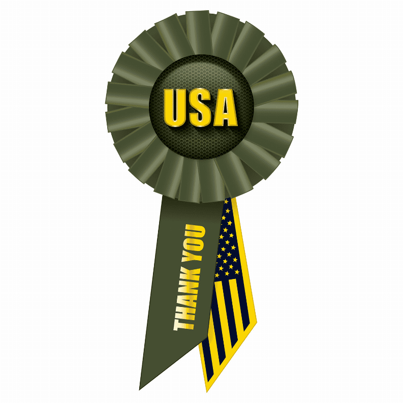 Picture of Beistle RS529 3.25 x 6.5 in. USA Patriotic Rosette