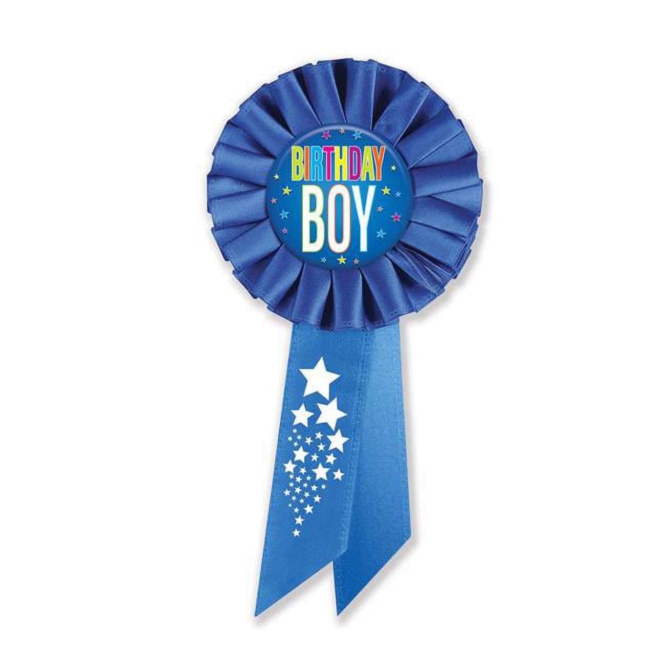Picture of Beistle RS542 3.25 x 6.5 in. Birthday Boy Rosette
