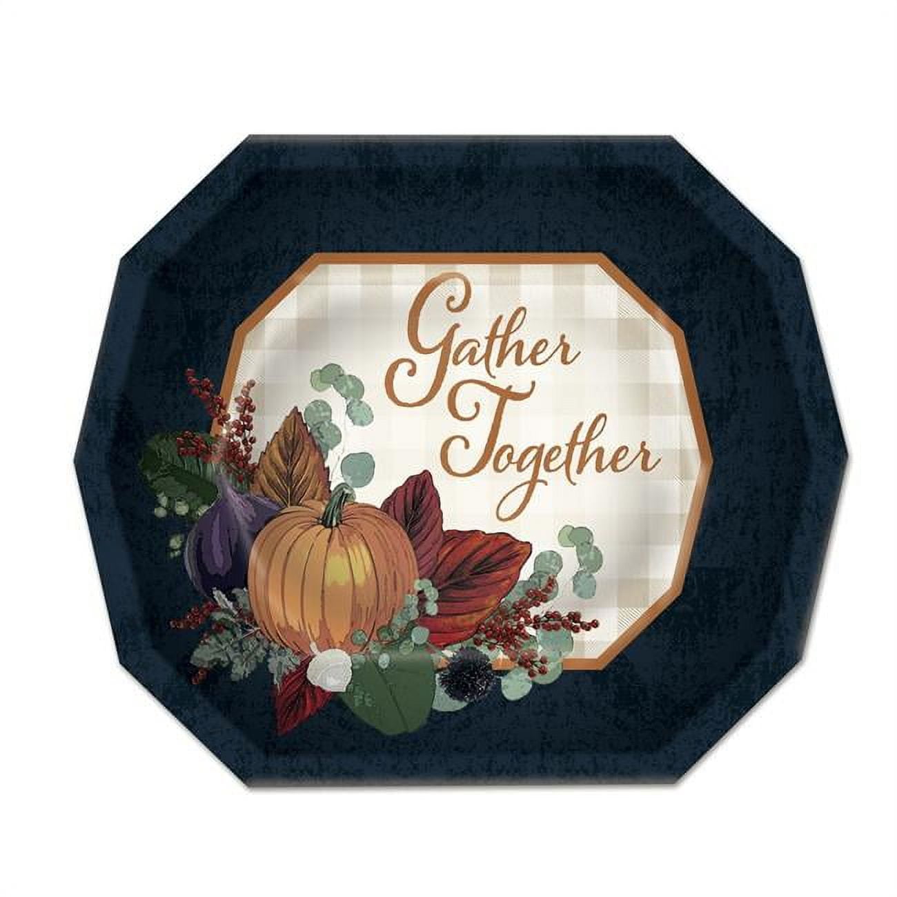 Picture of Beistle 90026 6.25 x 7.5 in. Fall Thanksgiving Dessert Plate