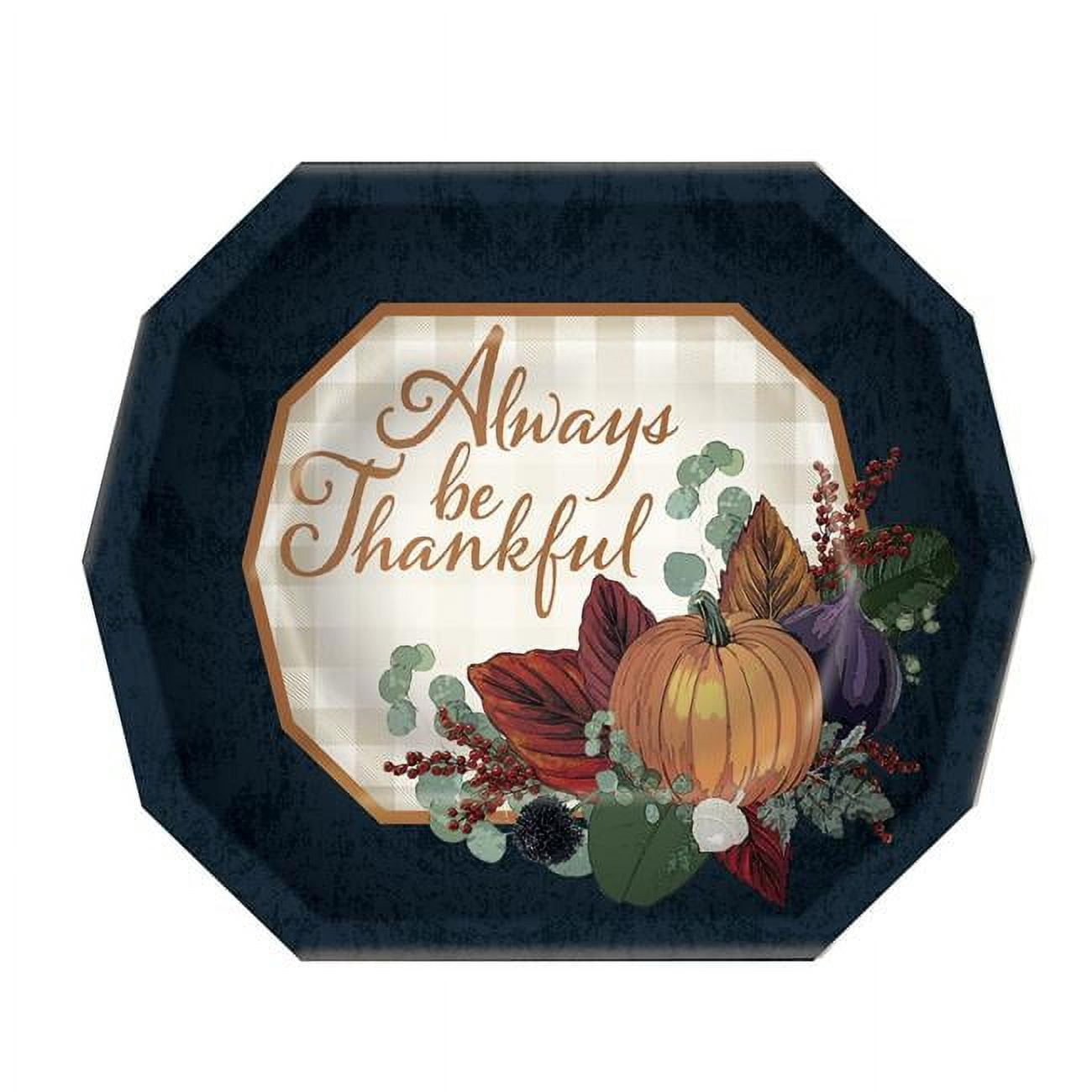 Picture of Beistle 90030 9 x 11 in. Fall Thanksgiving Dinner Plate