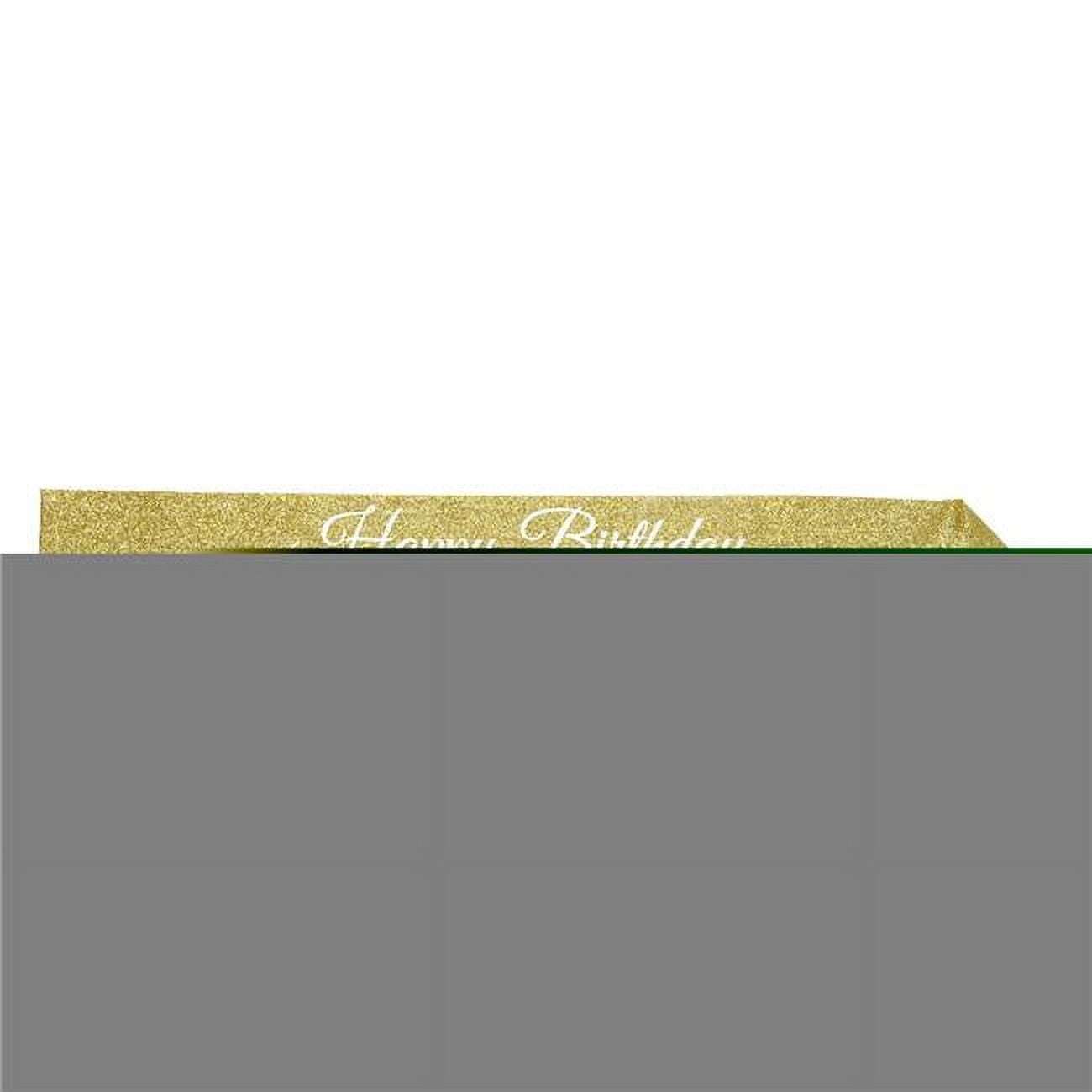 Picture of Beistle 66037 32.5 x 3.5 in. Happy Birthday Glittered Sash