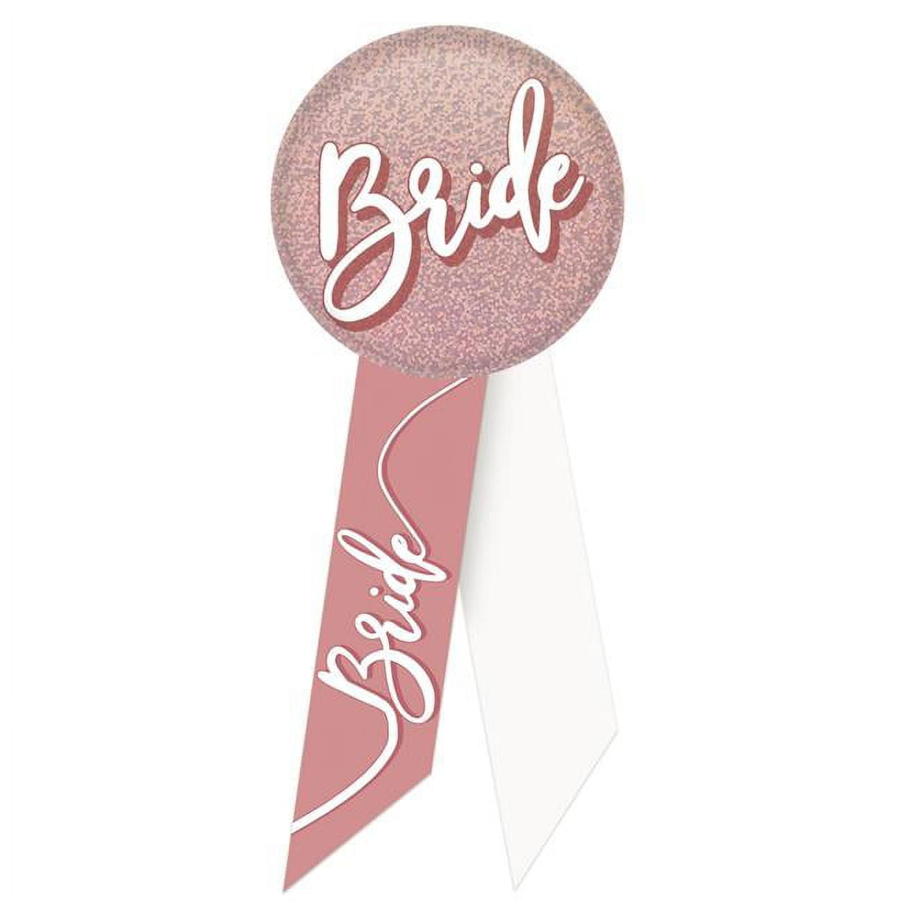 Picture of Beistle RS557 2 x 5.5 in. Bride Rosette