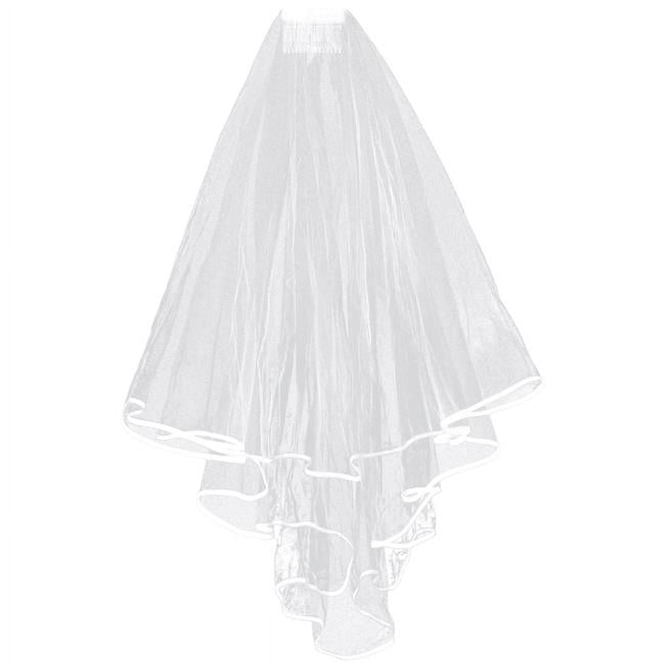 Picture of Beistle 66171 Bachelorette Veil Comb Attached
