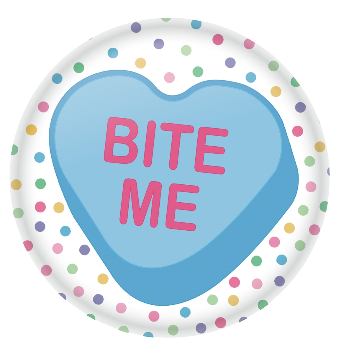 Beistle BT169 2 in. Bite Me Button